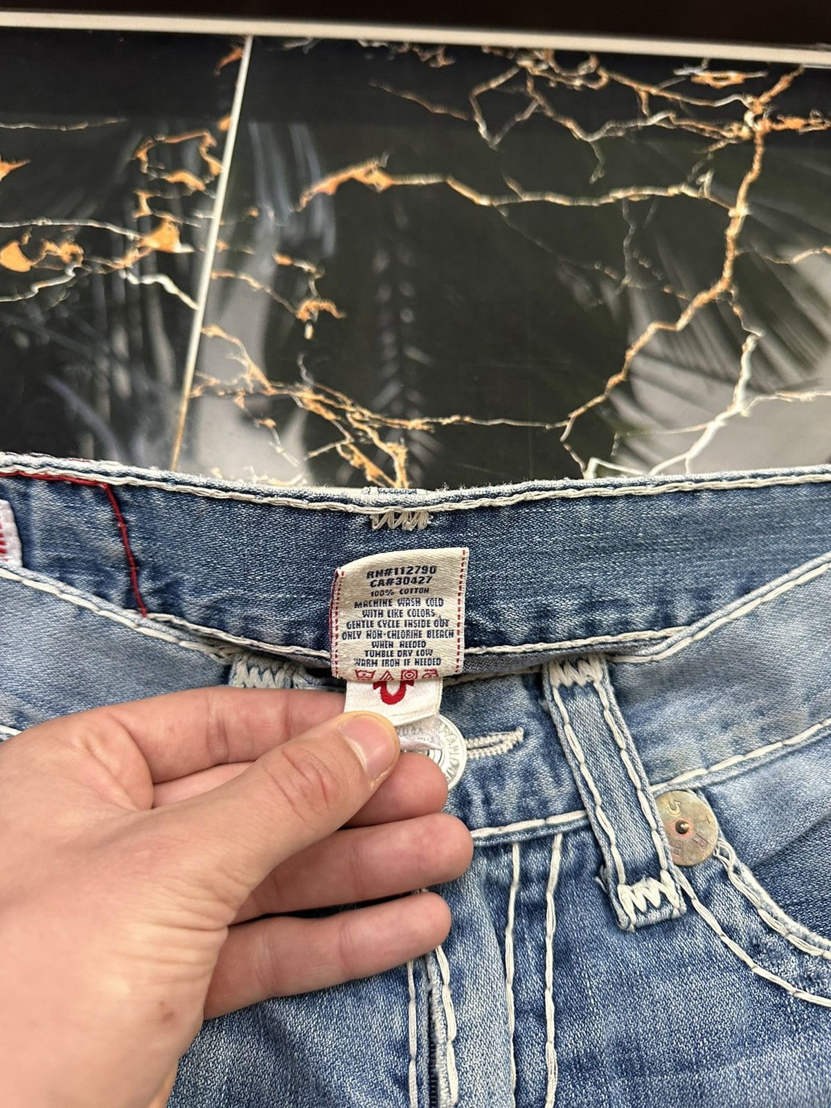 True Religion × Vintage TRUE RELIGION VINTAGE RETRO JAPAN JEANS Size US 31 - 14 Thumbnail