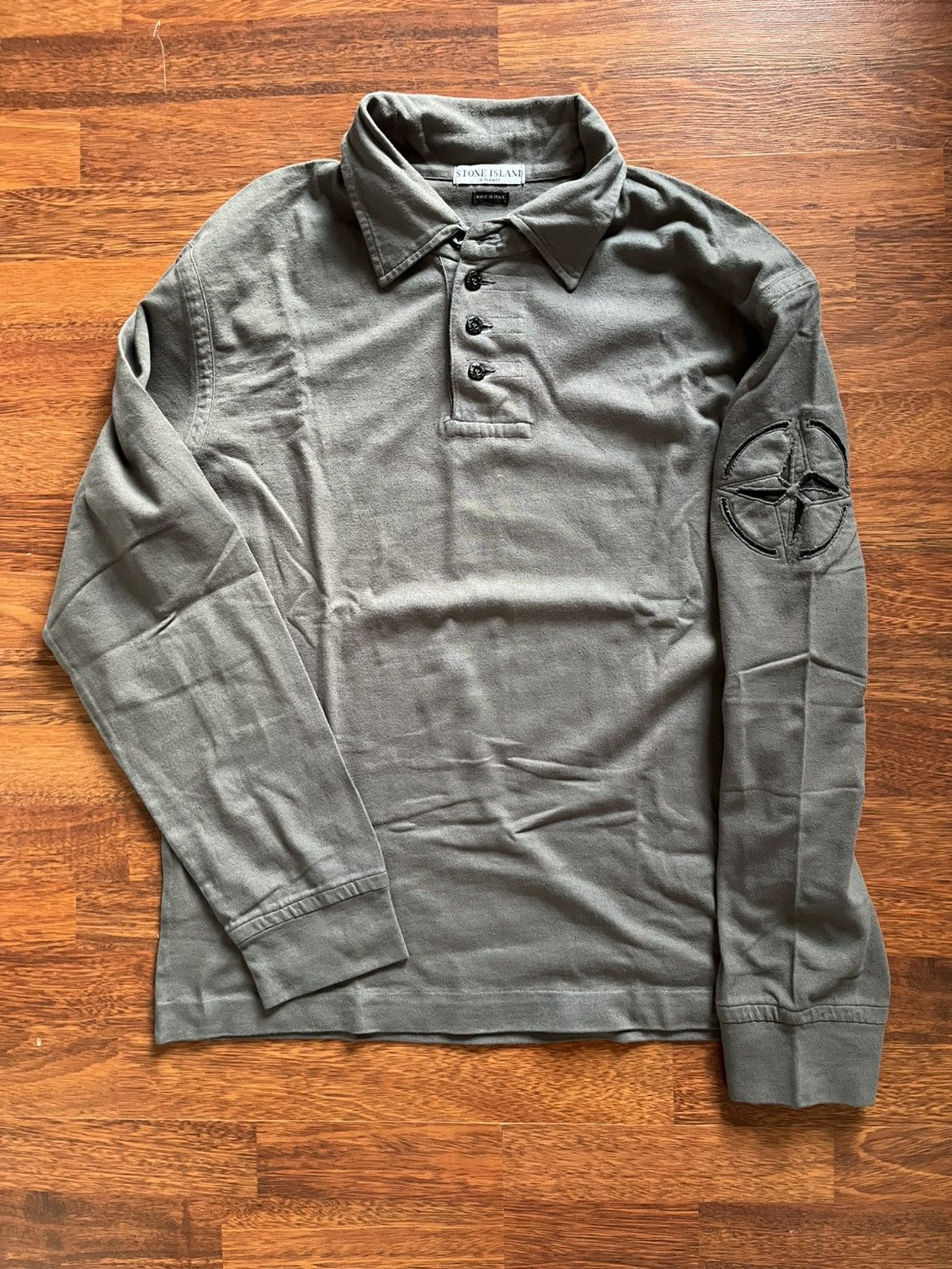 Stone Island Stone Island 2002/2004 SS long sleeves polo Size US L / EU 52-54 / 3 - 2 Thumbnail