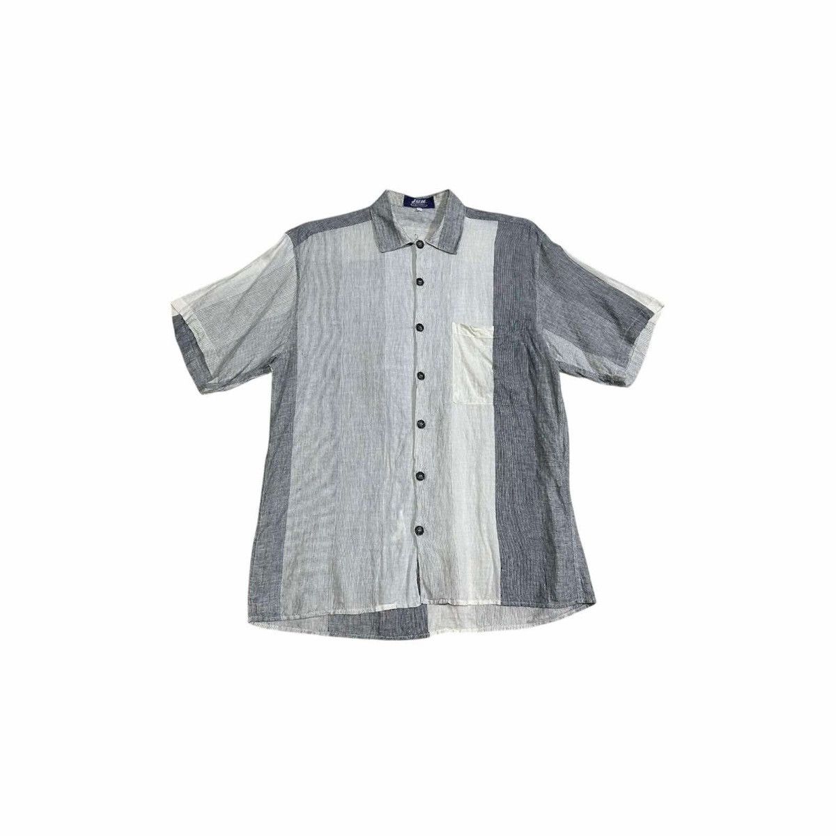 JUN MEN × Japanese Brand × Yohji Yamamoto 🔥Rare Vintage Jun Men Import Linen Shirt Made In Italy Size US M / EU 48-50 / 2 - 3 Thumbnail
