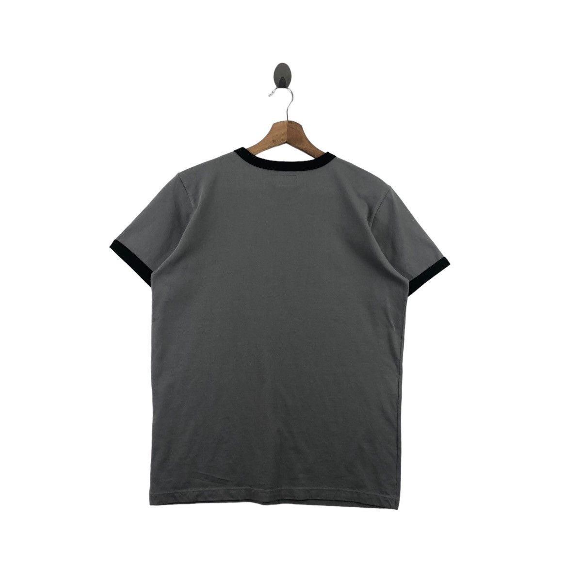 Designer × Vintage × agnes b. Pick!! Vtg AGNES B Plain Ringer Top Tee Tshirt Size US M / EU 48-50 / 2 - 2 Thumbnail