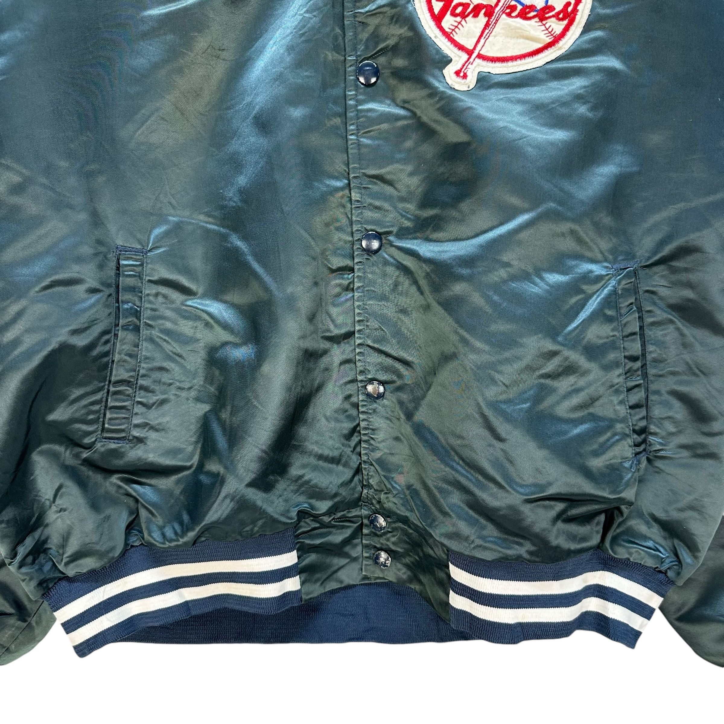New York Yankees Vintage YANKESS Big Logo Green Stadium Jacket #A56-1295 Size US XL / EU 56 / 4 - 6 Thumbnail