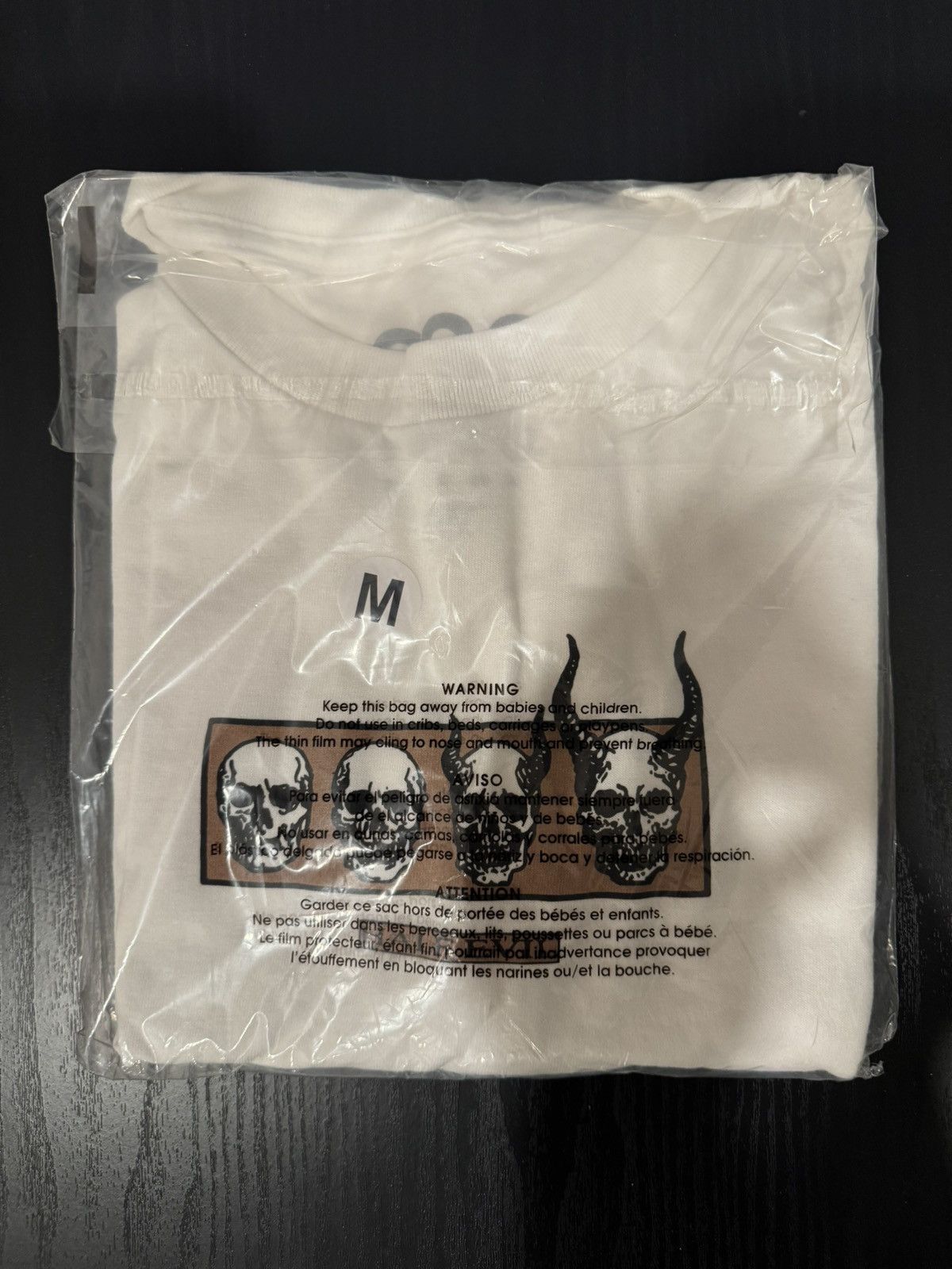 Half Evil Half Evil WHITE SKULL TEE Size US M / EU 48-50 / 2 - 3 Thumbnail