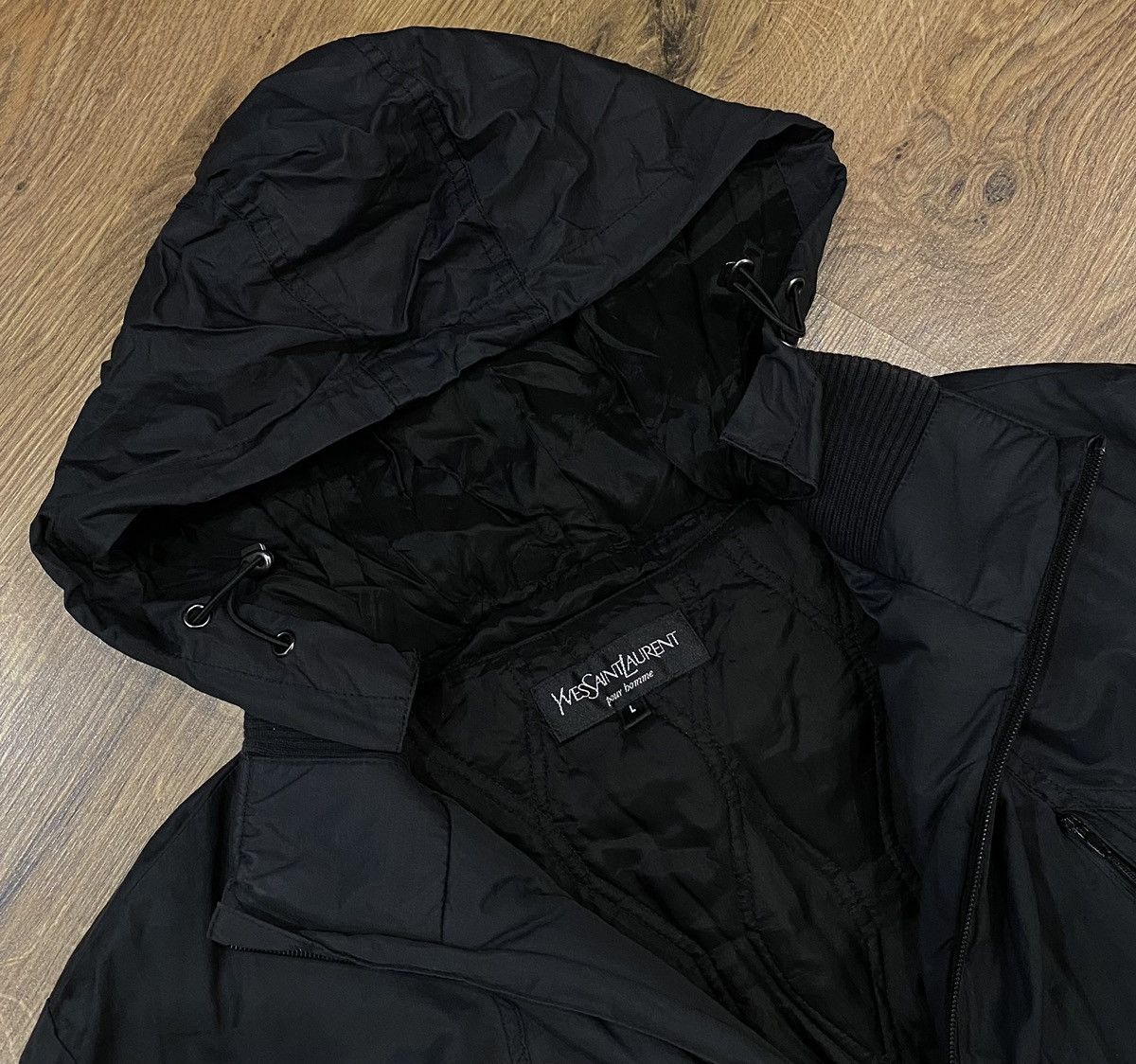 Yves Saint Laurent Yves Saint Laurent Nylon Metal Parka x Luxury x Vintage Size US L / EU 52-54 / 3 - 8 Thumbnail