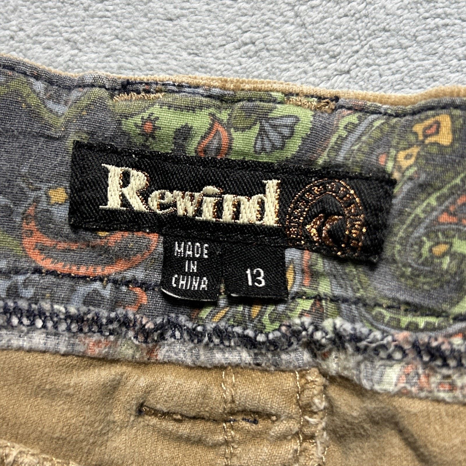 Miss Me Embroidery Corduroy Baggy Pants W's 13 34x31 Wide Hamilton Size 34" / US 12 / IT 48 - 5 Thumbnail