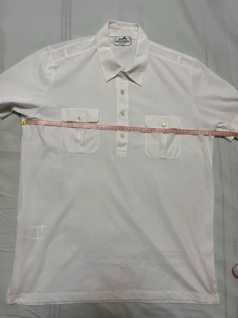 Hermes Hermes Knitted short-sleeved shirt Size US L / EU 52-54 / 3 - 4 Thumbnail