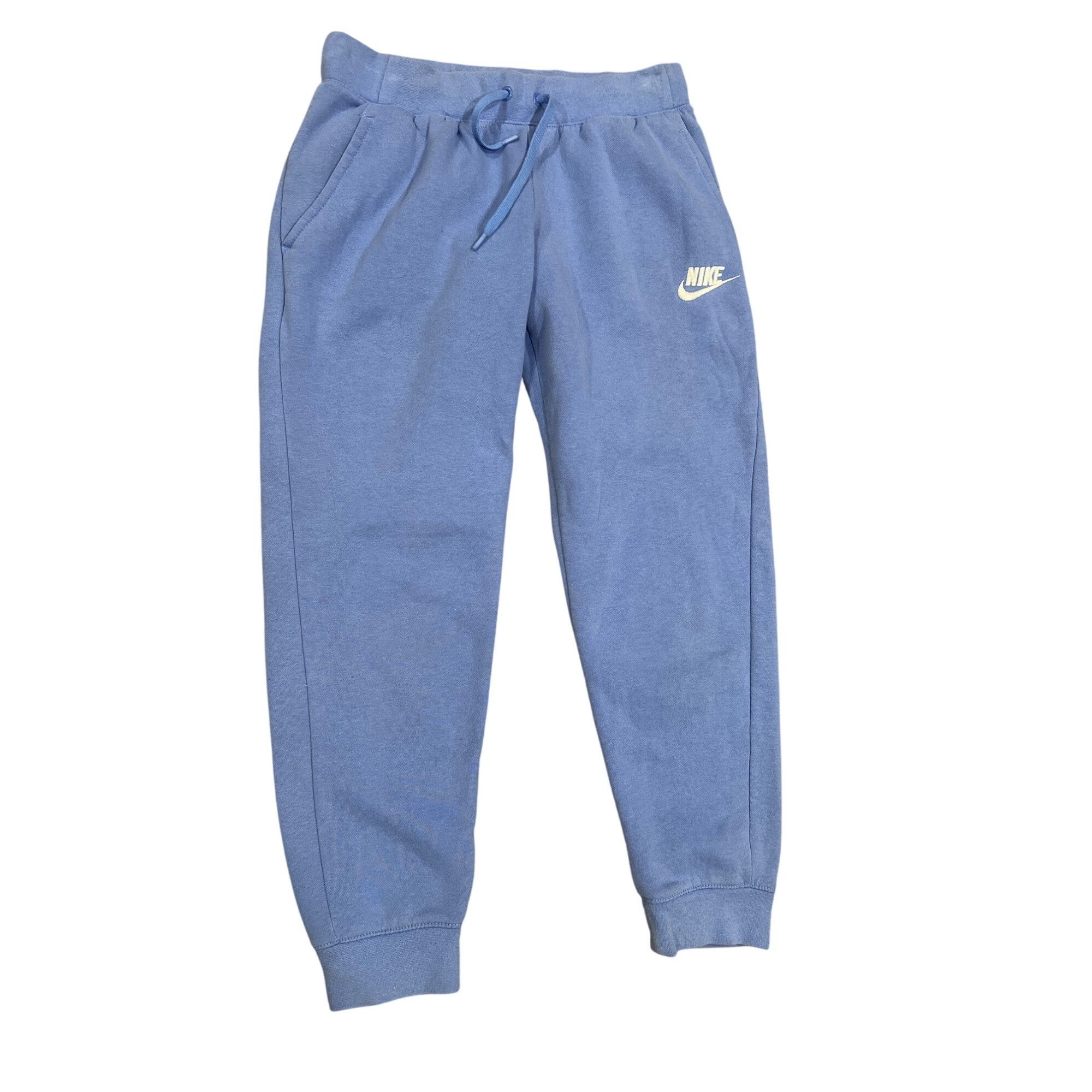Nike Nike jr Girls Blue Jogger Sweatpants L Standard Fit Cotton B Size 28" / US 6 / IT 42 - 5 Thumbnail