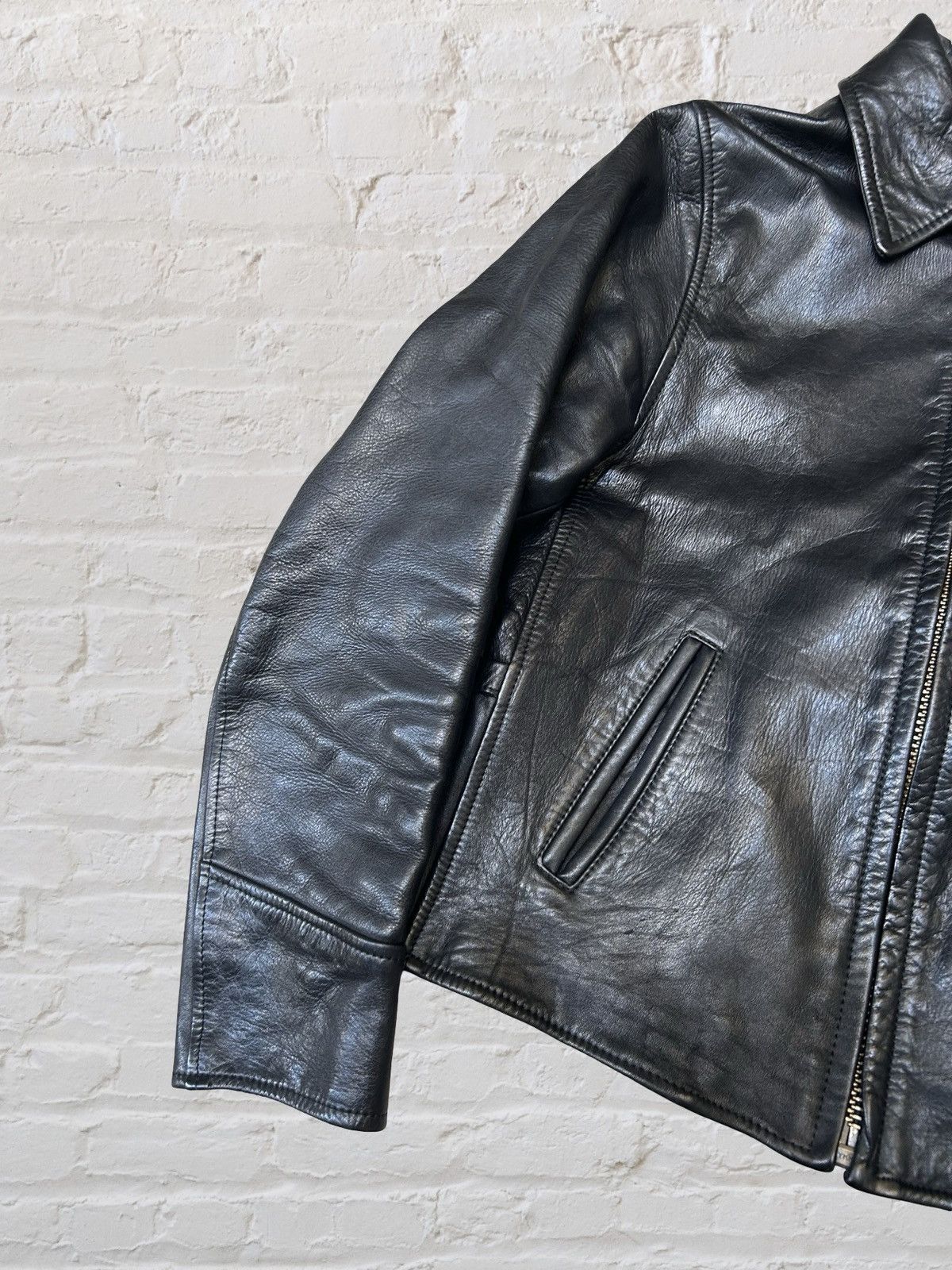 Other Vintage Made in Japan Cowhide Leather Single Riders Jacket Size US M / EU 48-50 / 2 - 4 Thumbnail
