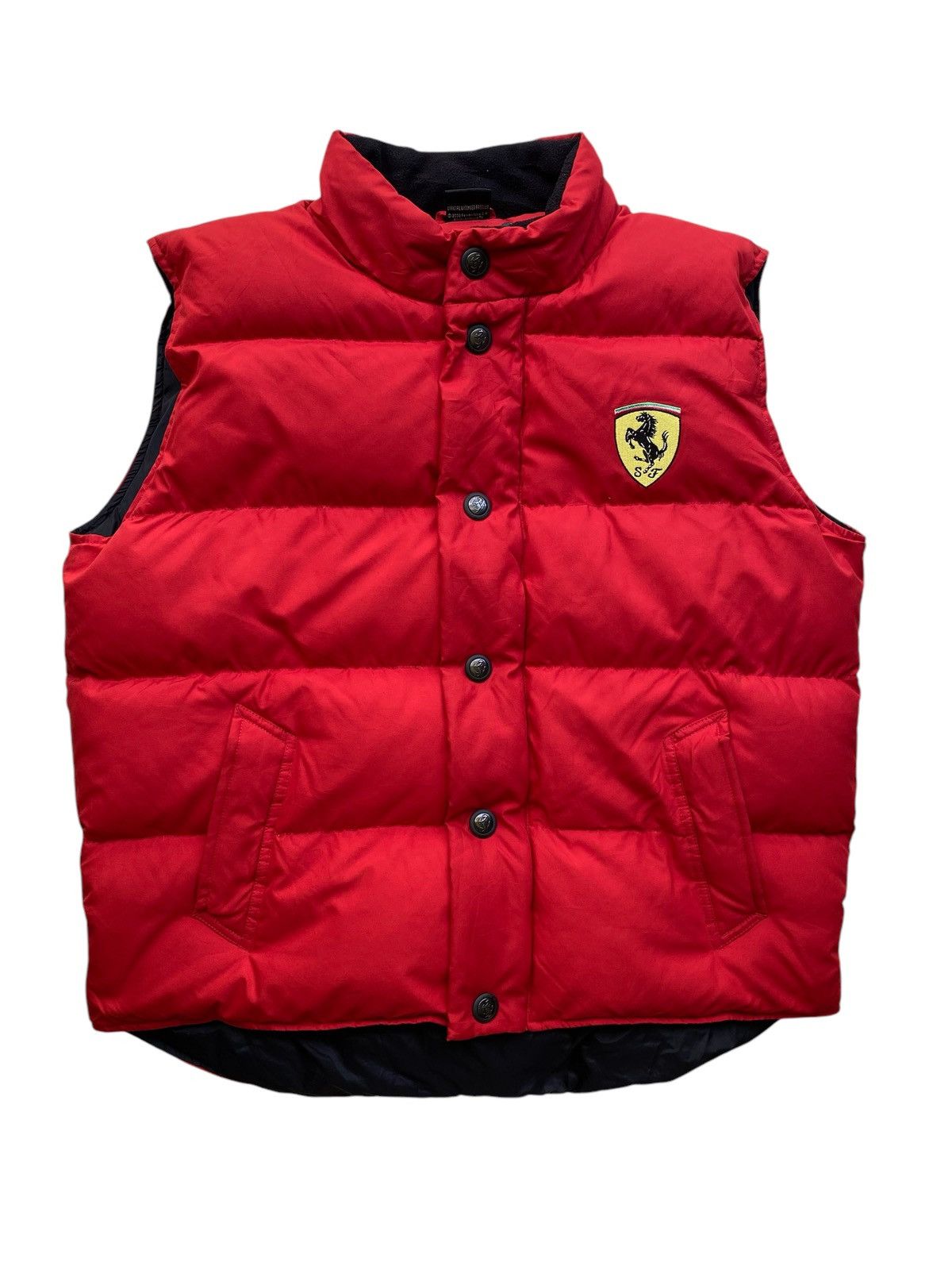 Ferrari Vintage Ferrari SF Puffer Vest Button logo nice Design Size US S / EU 44-46 / 1 - 5 Thumbnail
