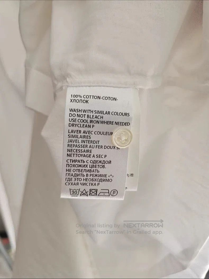 Ann Demeulemeester Ann Demeulemeester Oversized White Shirt Coat. Size US L / EU 52-54 / 3 - 3 Thumbnail