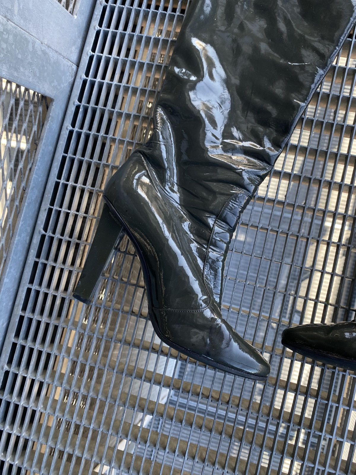 Jimmy Choo Jimmy Choo Latex Knee Length Boots Heels Size US 9.5 / IT 39.5 - 9 Thumbnail
