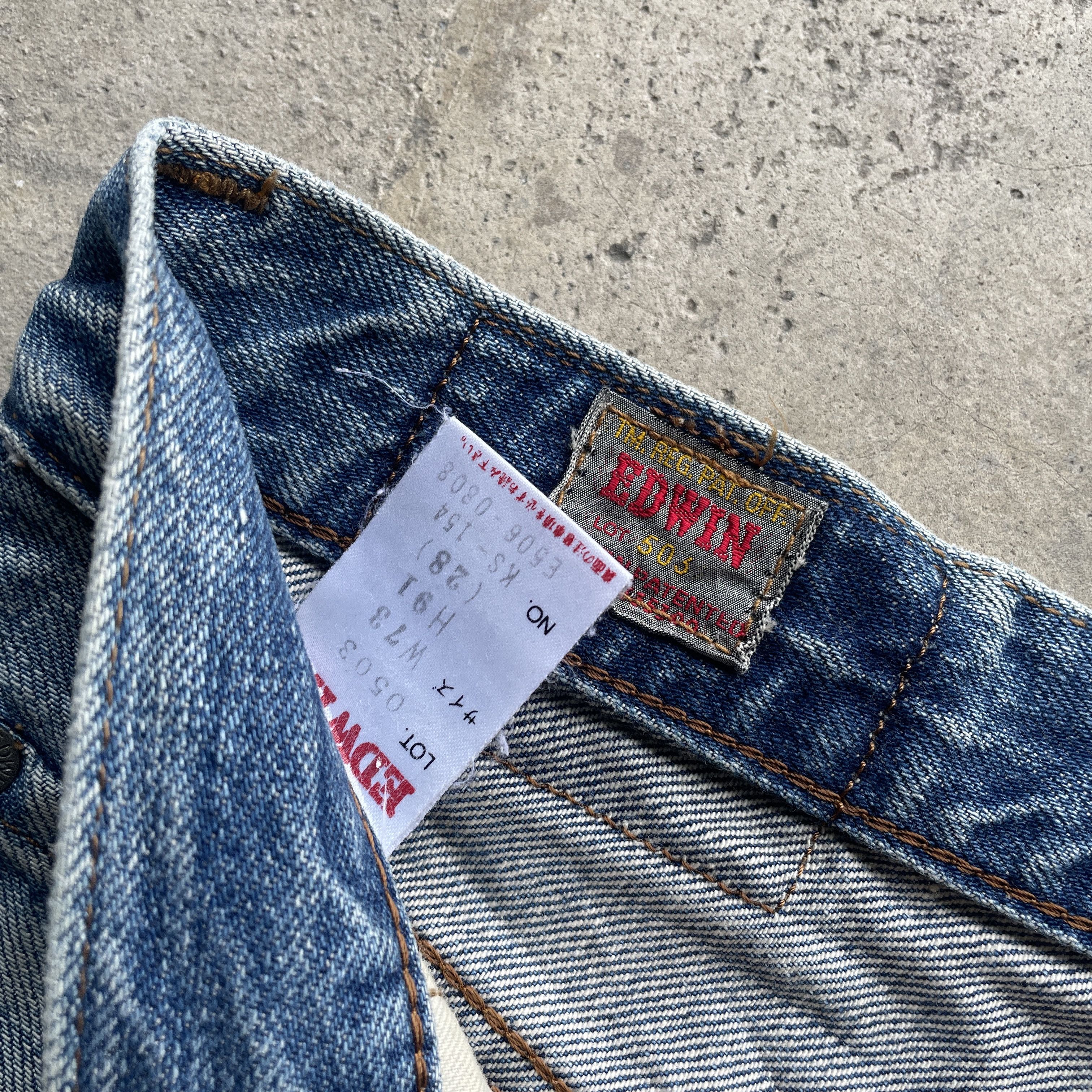 Edwin W28x28.5 VINTAGE EDWIN 503 JEANS FADED DENIM BAGGY PANTS Size US 28 / EU 44 - 7 Thumbnail