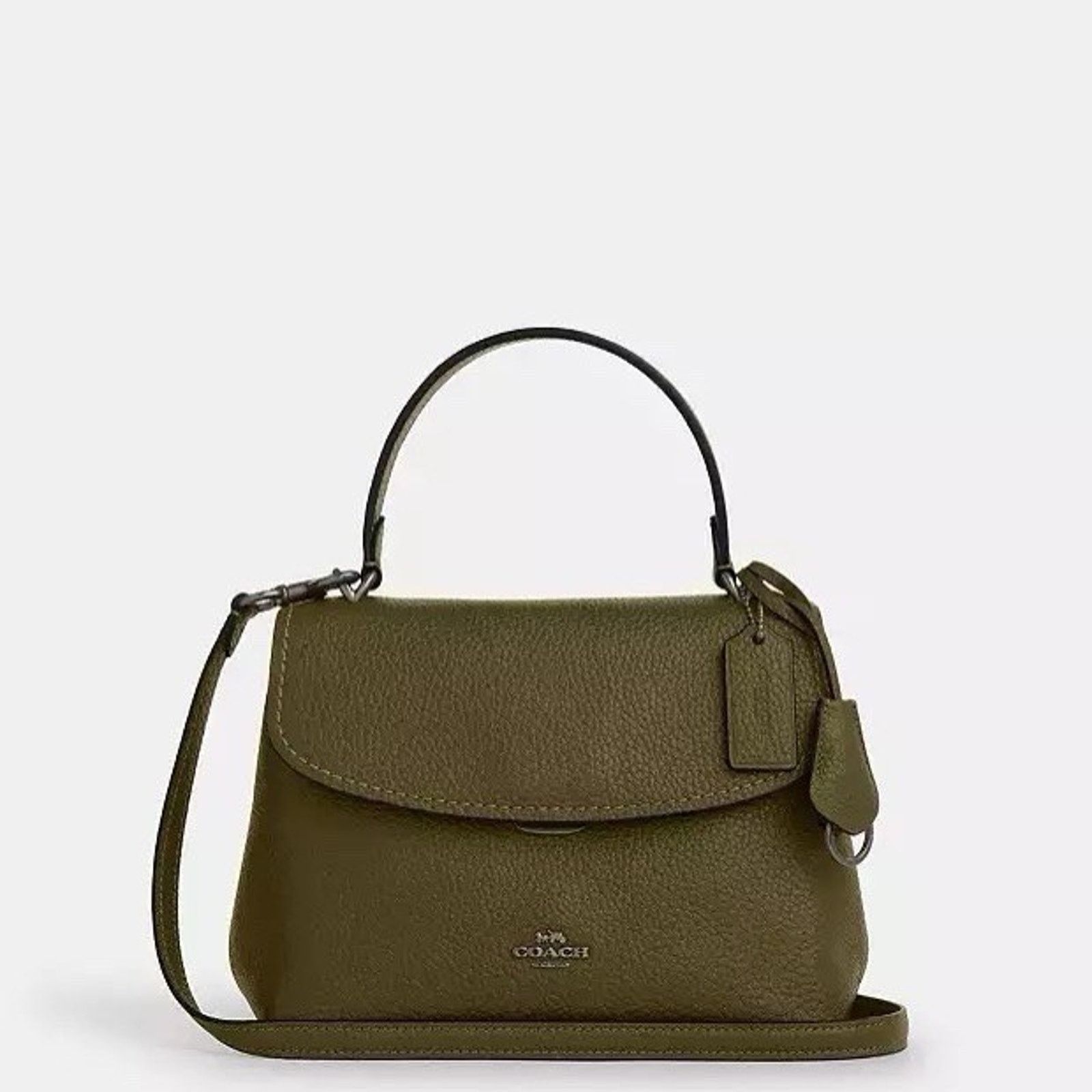 Coach NWT Coach Emory Top Handle Bag leather CCE53 QBOLV Olive Size ONE SIZE - 7 Thumbnail