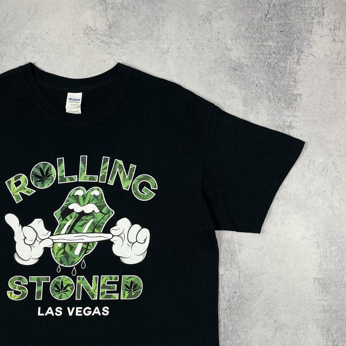 Band Tees Vintage Rolling Stoned parody weed blunt humor tee 90’s Size US L / EU 52-54 / 3 - 3 Thumbnail