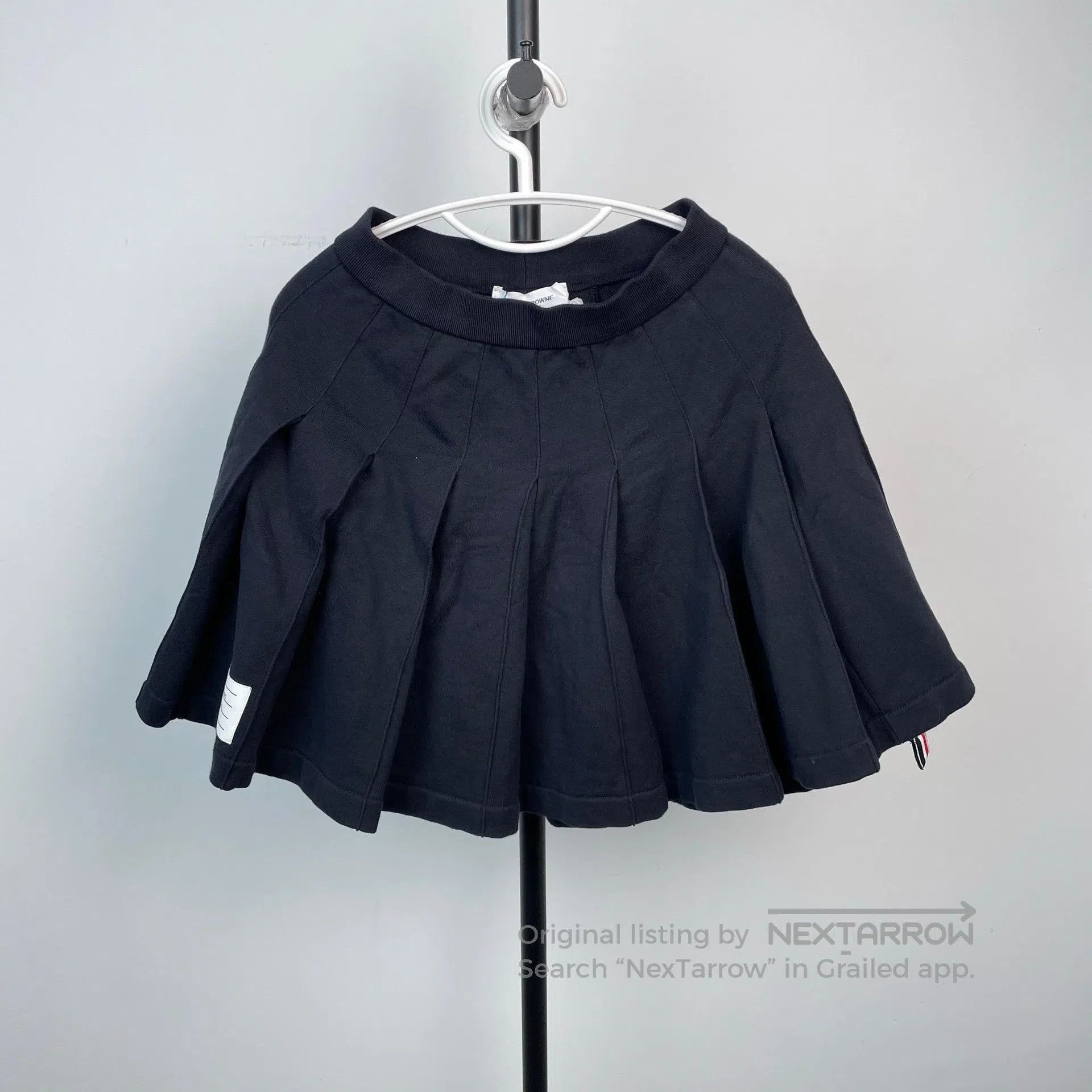 Thom Browne Thom Browne Navy Blue Mini Pleated Skirt| Size 37" - 1 Thumbnail