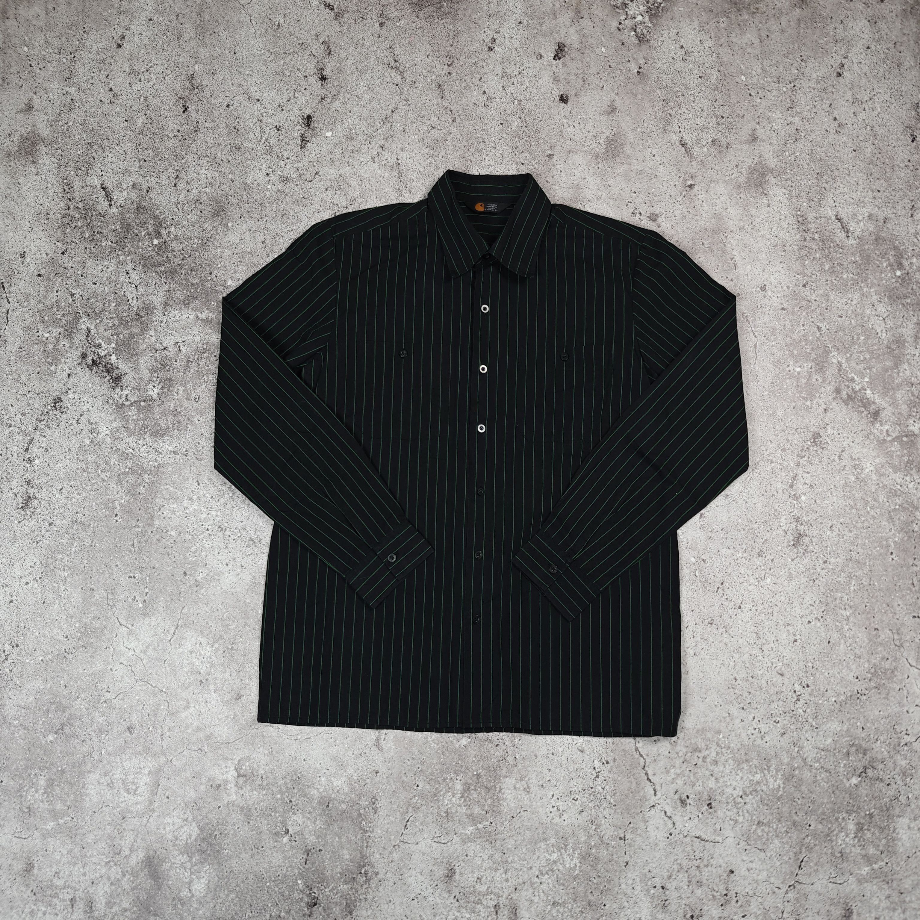 Carhartt Carhartt Delivery Shirt Striped Black size XL Size US XL / EU 56 / 4 - 1 Thumbnail