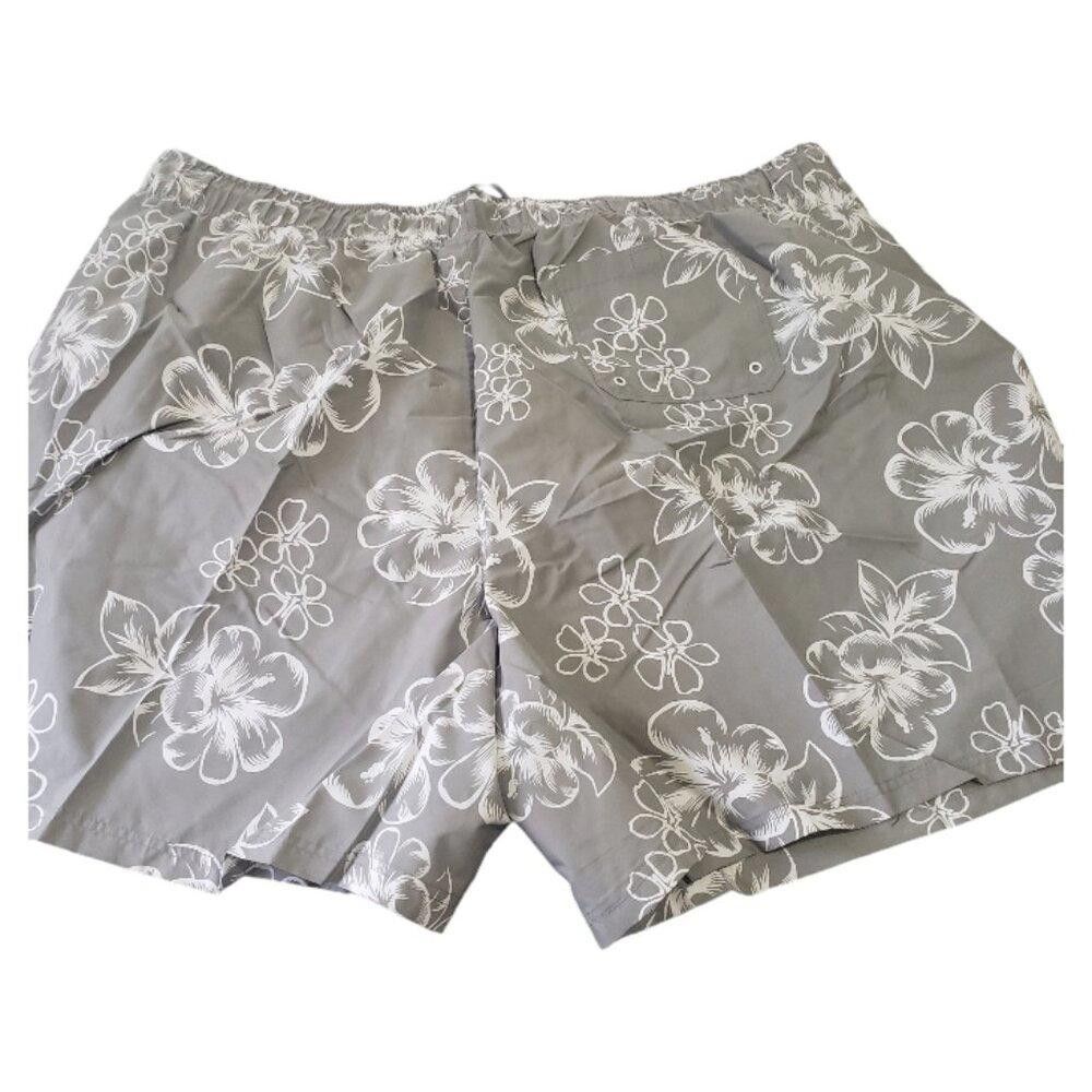 Designer CT1111 KS Island Hibiscus Print Swim Trunks 6XL Size US 44 / EU 60 - 1 Thumbnail