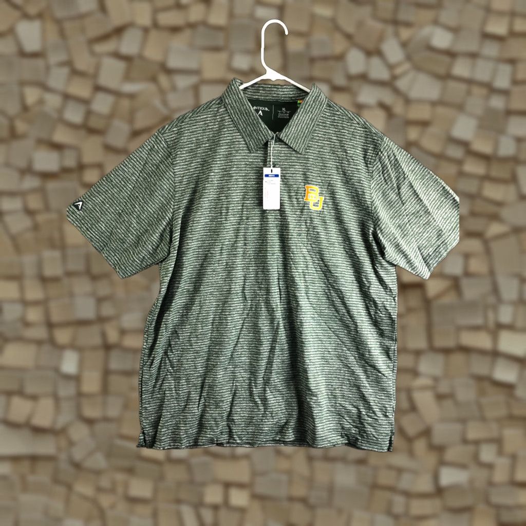 Vintage Antigua Boston University Polo Shirt Mens XL Green Short Sleeve Pullover Shirt Size US XL / EU 56 / 4 - 1 Thumbnail