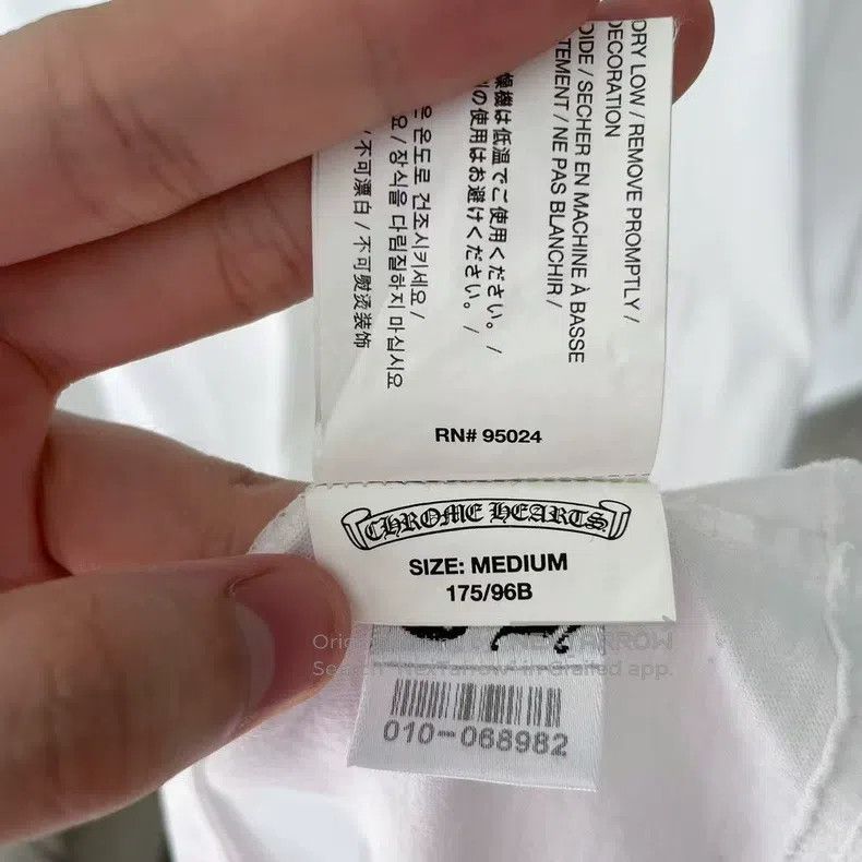 Chrome Hearts CHROME HEARTS Size M Short sleeve with string label on the Size US M / EU 48-50 / 2 - 8 Thumbnail