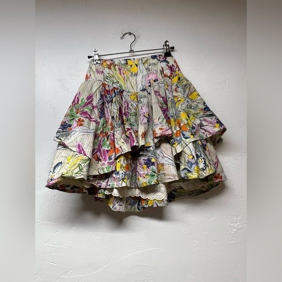 image of Leifsdottir Fashionable Layered Short Skirt, Women's (Size 28)
