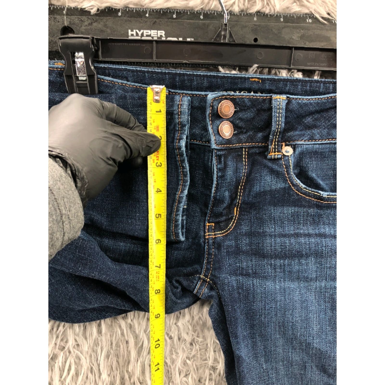 American Eagle Outfitters American Eagle Outfitters Artist Crop Jeans Size 0 Womens Medium Wash Blue Stretch Jeans Size 25" / US 0 / IT 36 - 4 Thumbnail