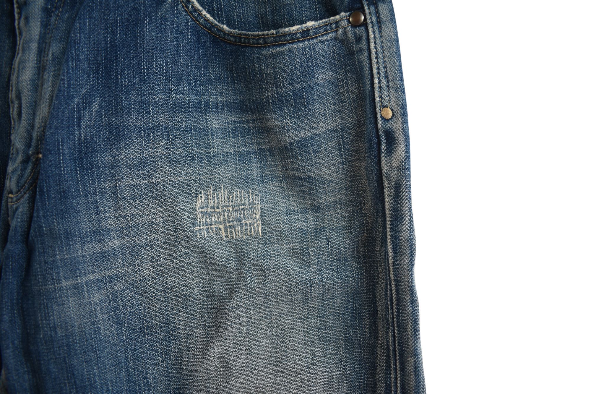 Vintage × Wrangler Vintage Wrangler 100th Anniversary Patchwork Jeans W31 Size US 31 - 3 Thumbnail