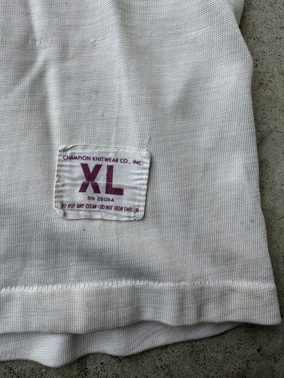Vintage 60s Dirty Champion Number 43 single stitch football jersey Size US XL / EU 56 / 4 - 7 Thumbnail