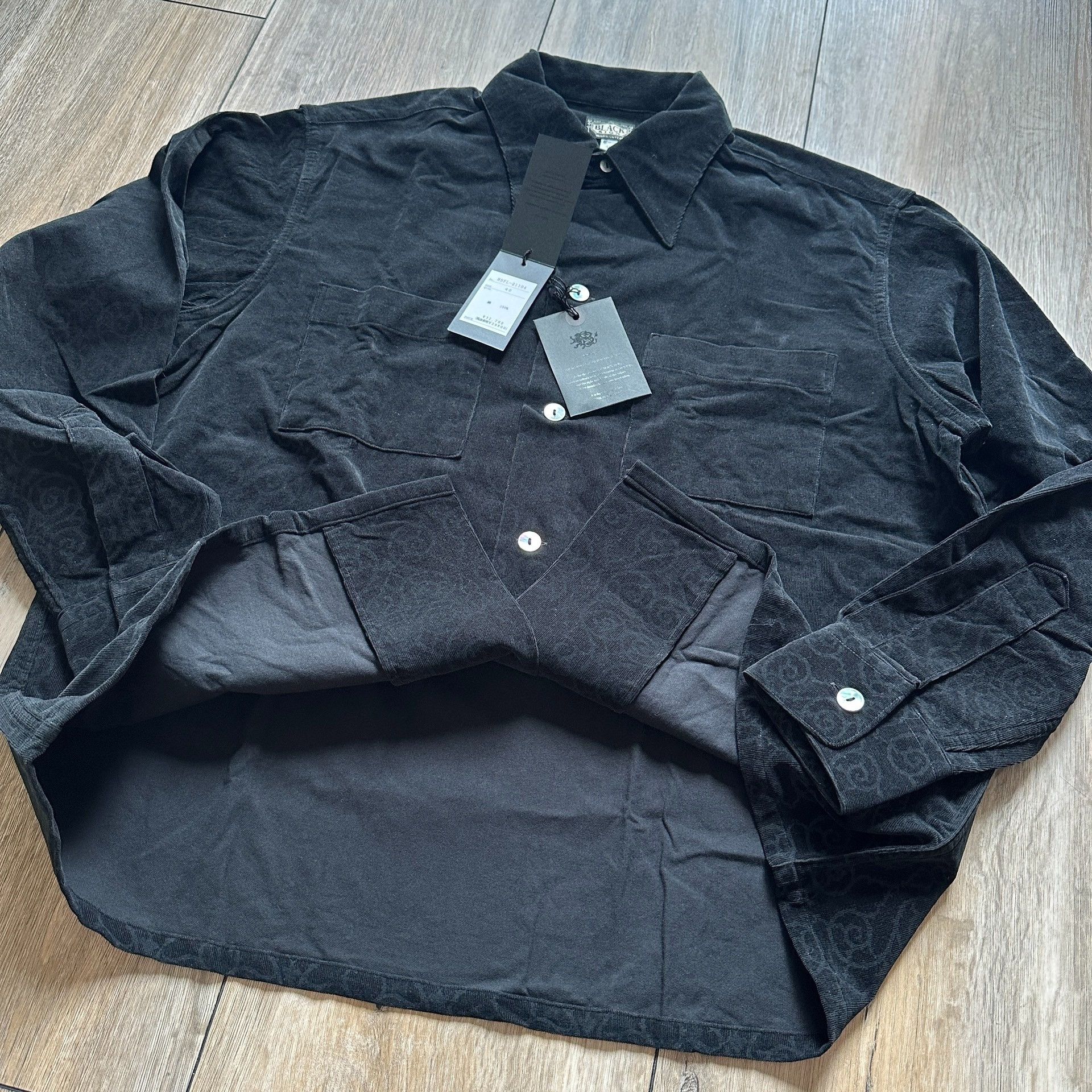 BLACK SIGN Ajidari Pattern Corduroy Gangster Shirt Size US L / EU 52-54 / 3 - 3 Thumbnail