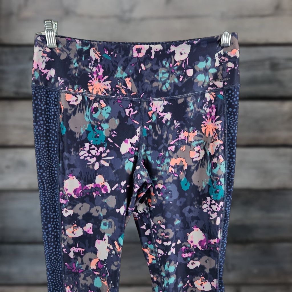 Eddie Bauer Eddie Bauer Womens Cropped Leggings M Multicolor Floral Activewear Size 32" / US 10 / IT 46 - 1 Thumbnail
