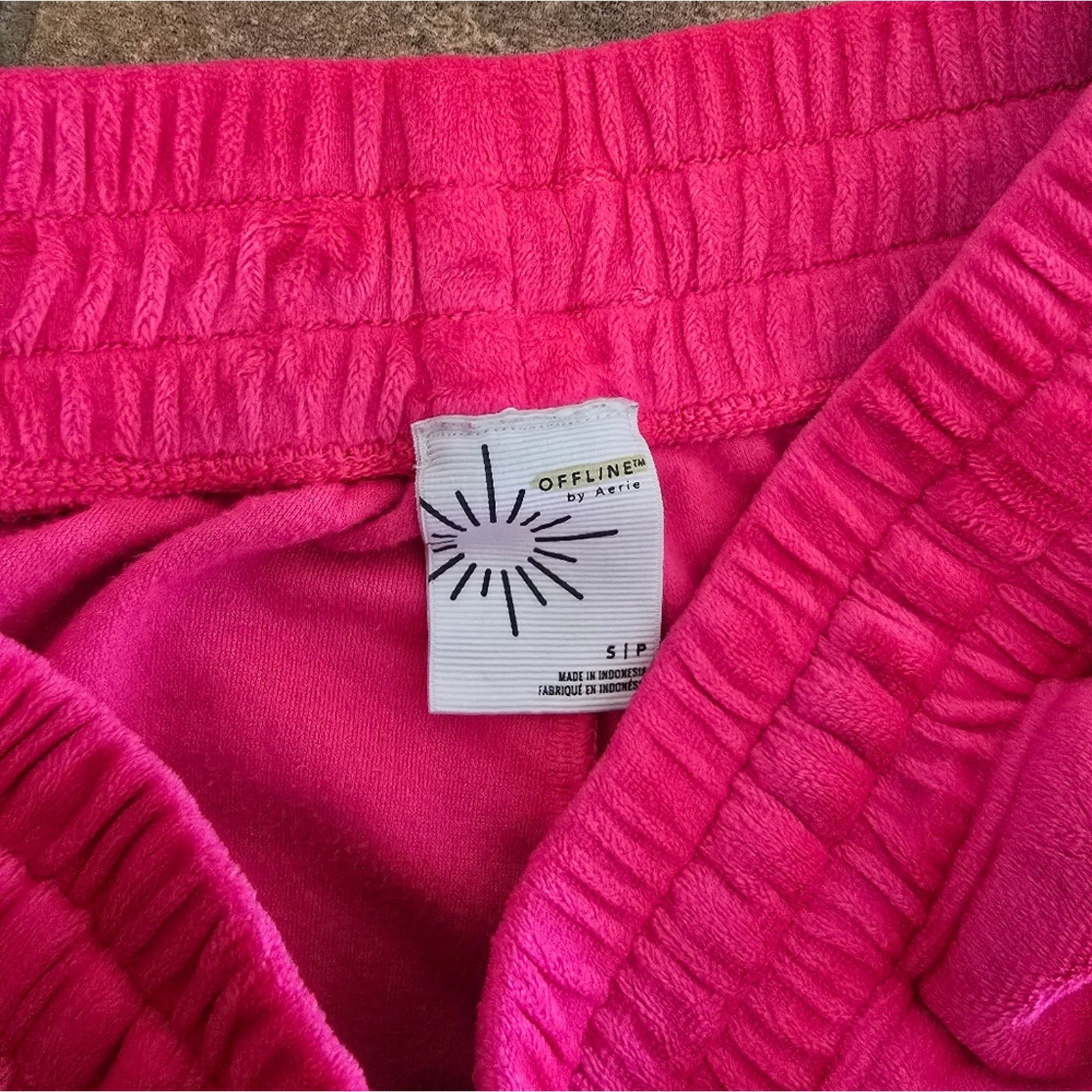Other Bright Lights | AERIE | Velour Wide Leg Pant Size 27" / US 4 / IT 40 - 4 Thumbnail