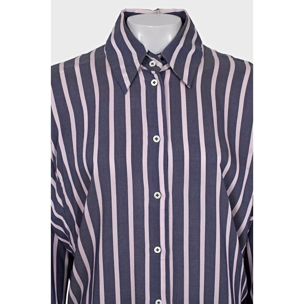 Vivienne Westwood Vivienne Westwood Striped Oversize Viscose Shirt Sz.42/M Size M / US 6-8 / IT 42-44 - 4 Thumbnail
