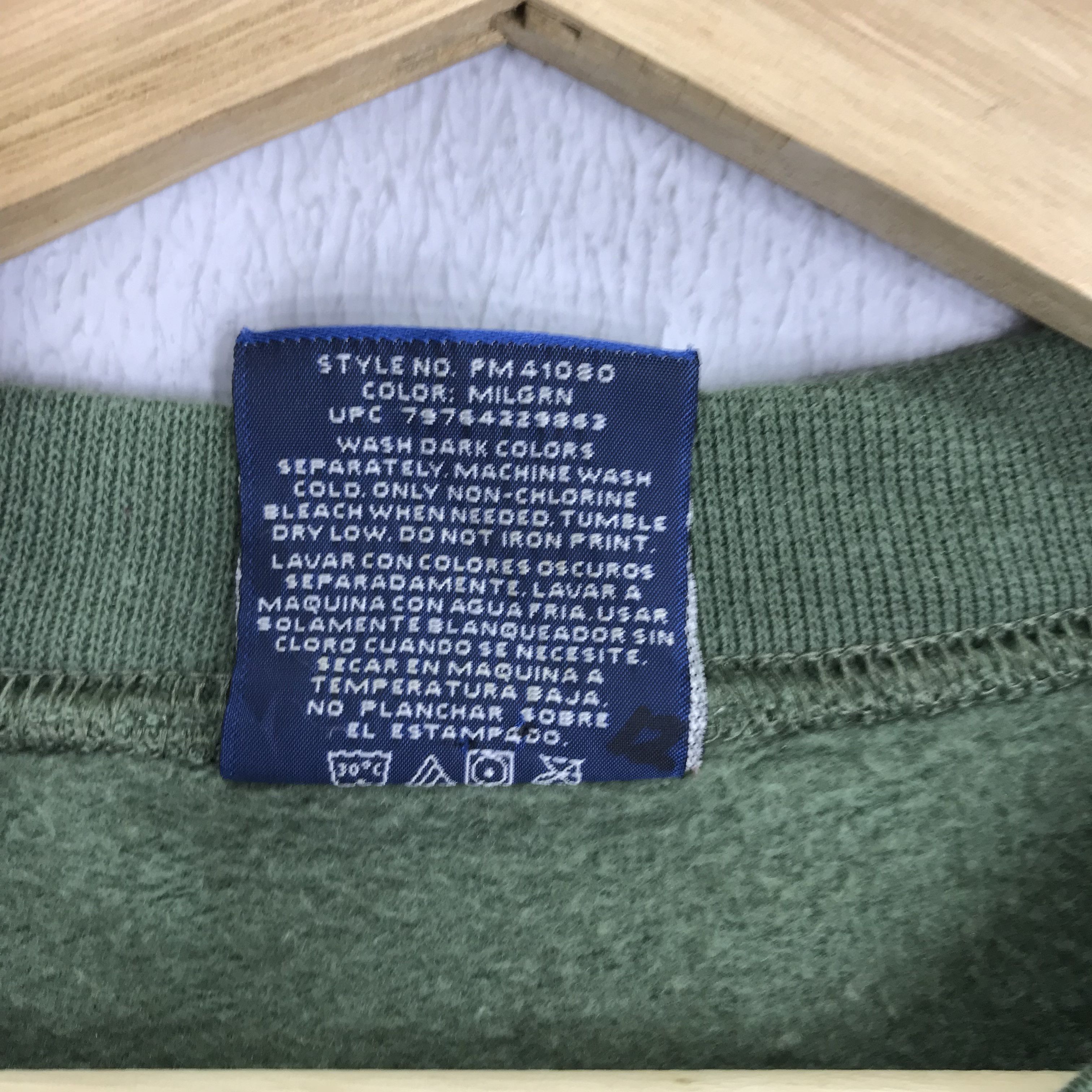 Vintage Vintage 90s Whitetail Deer Habitat Green Sweatshirt - 285 Size US L / EU 52-54 / 3 - 7 Thumbnail