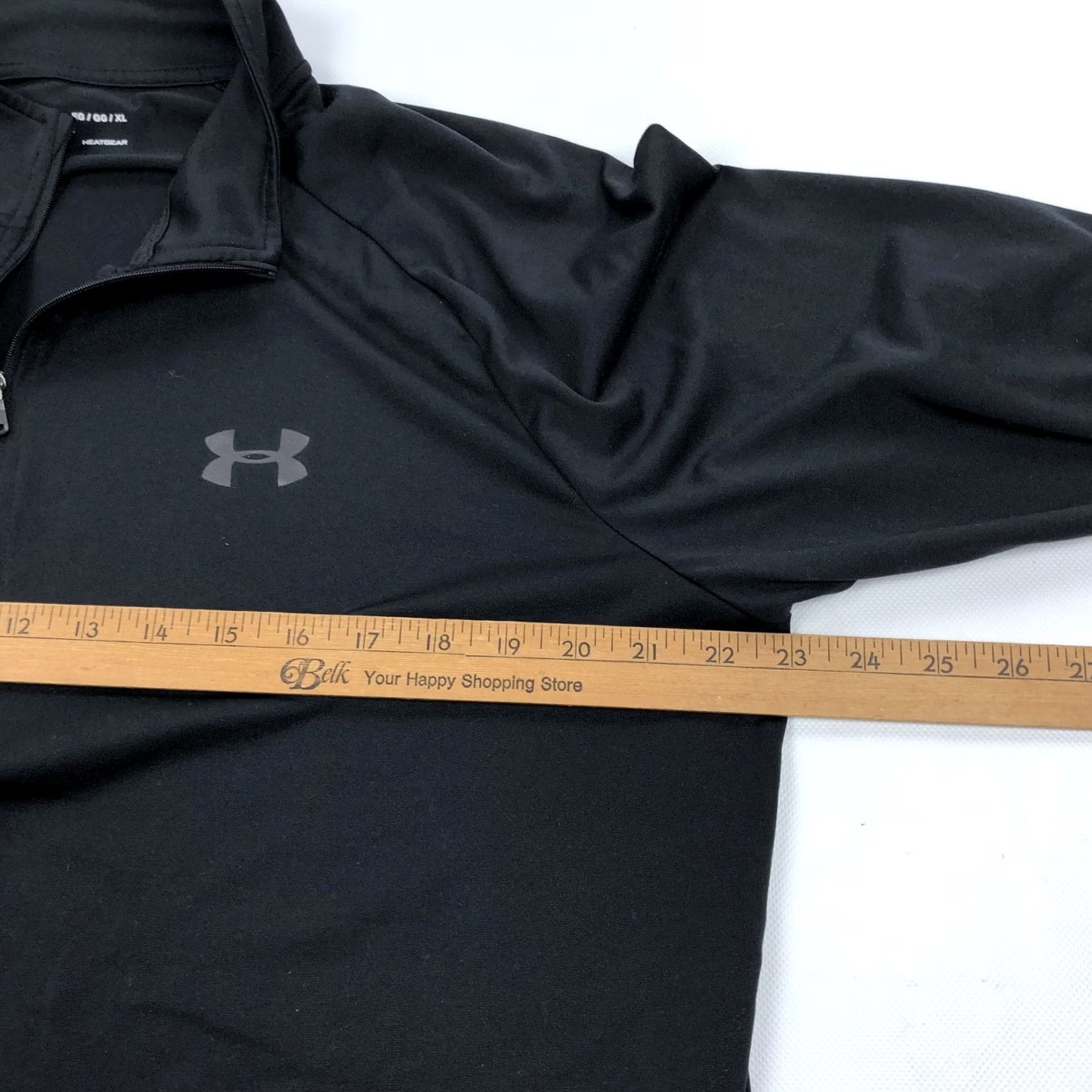 Under Armour Under Armour Men's XL HeatGear Loose Fit 1/4 Zip Pullover Activewear Top Black Size US XL / EU 56 / 4 - 6 Thumbnail