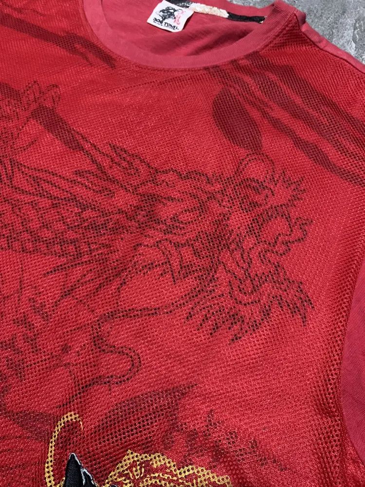 Dogtown Vtg 90s Dogtown black dragon mesh layer skateboard t shirt Size US XL / EU 56 / 4 - 4 Thumbnail