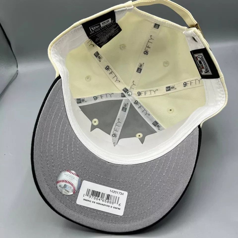 New Era Houston Astros Hat Men Retro Crown 9Fifty New Era Strap Back Size ONE SIZE - 4 Thumbnail