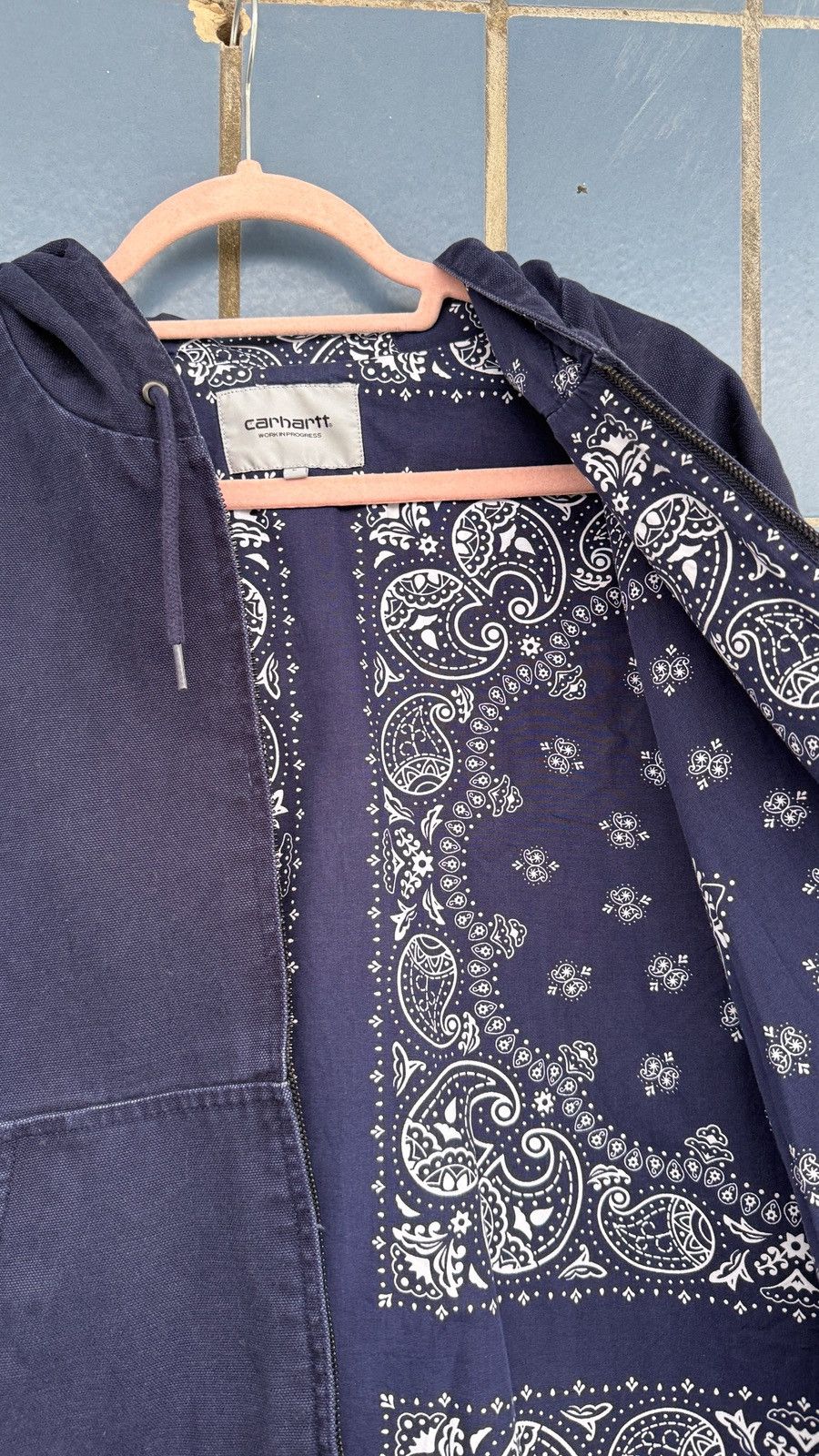 Carhartt Carhartt blue reversible OG Bandana Active hooded Jacket Size US L / EU 52-54 / 3 - 3 Thumbnail