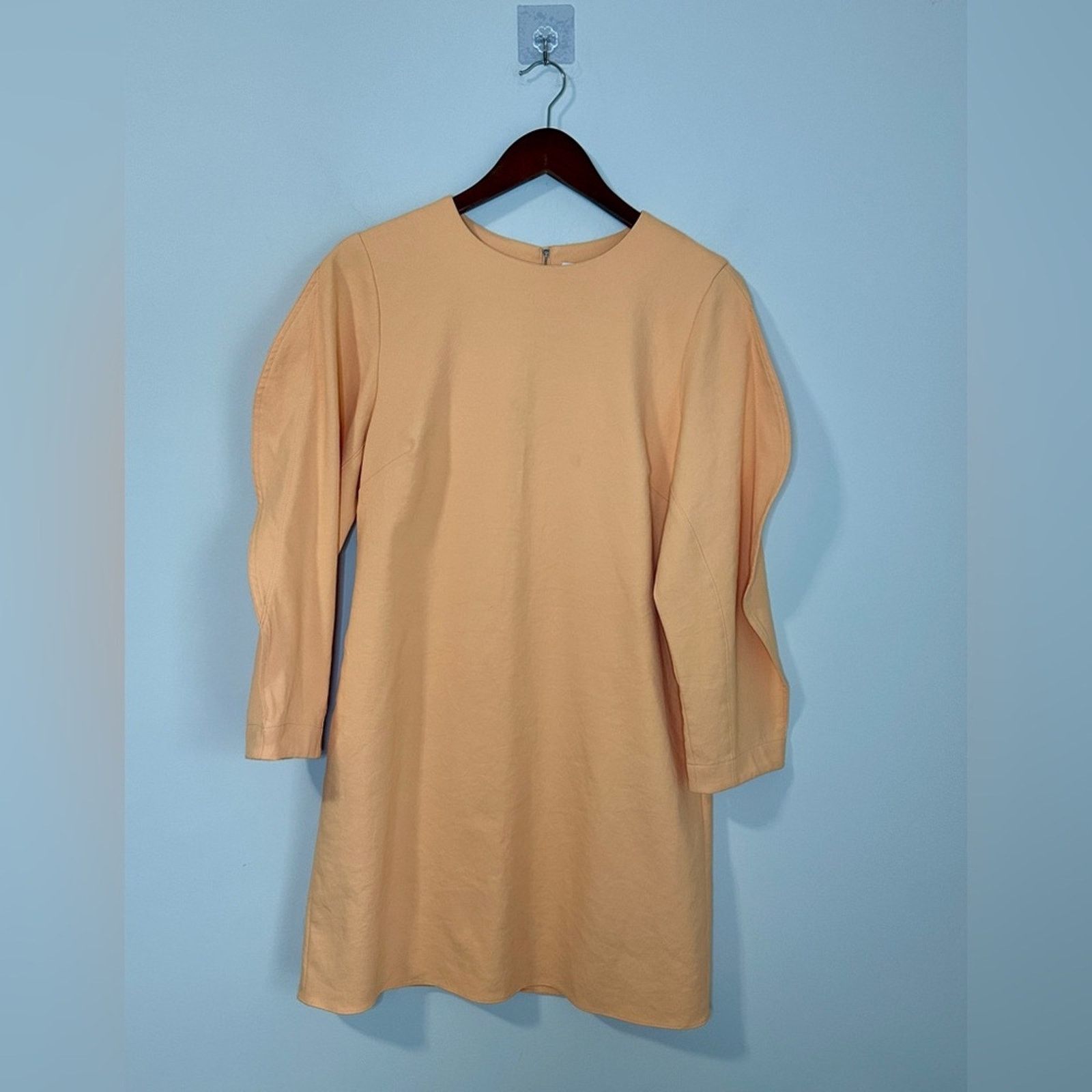 Tibi Tibi Size 6 Chalky Drape Origami Sleeve Melon Shift Dress Size M / US 6-8 / IT 42-44 - 7 Thumbnail