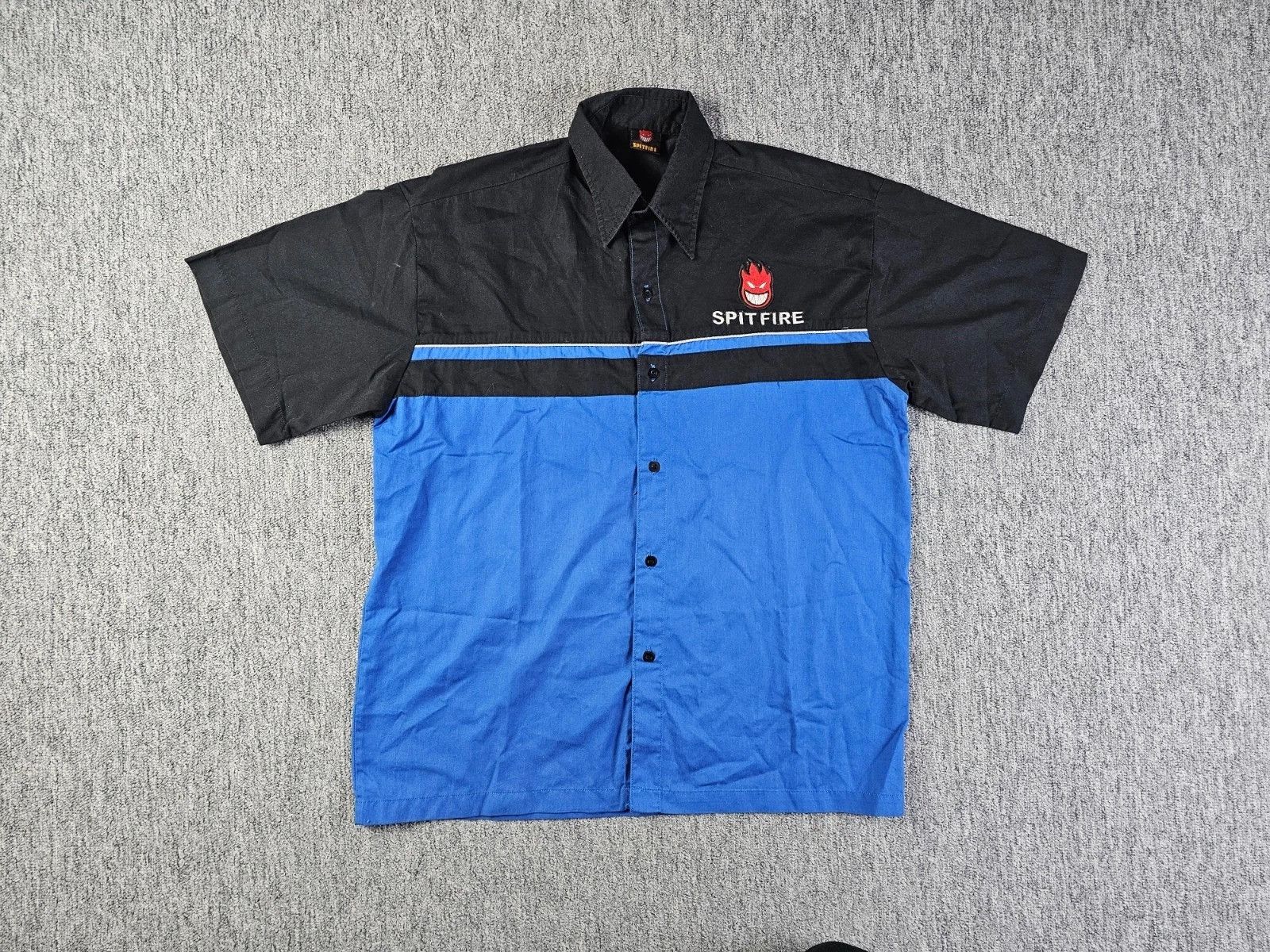 Spitfire Spitfire Bighead Bowling Shirt Men XL Black Blue Skate Y2K Size US XL / EU 56 / 4 - 3 Thumbnail