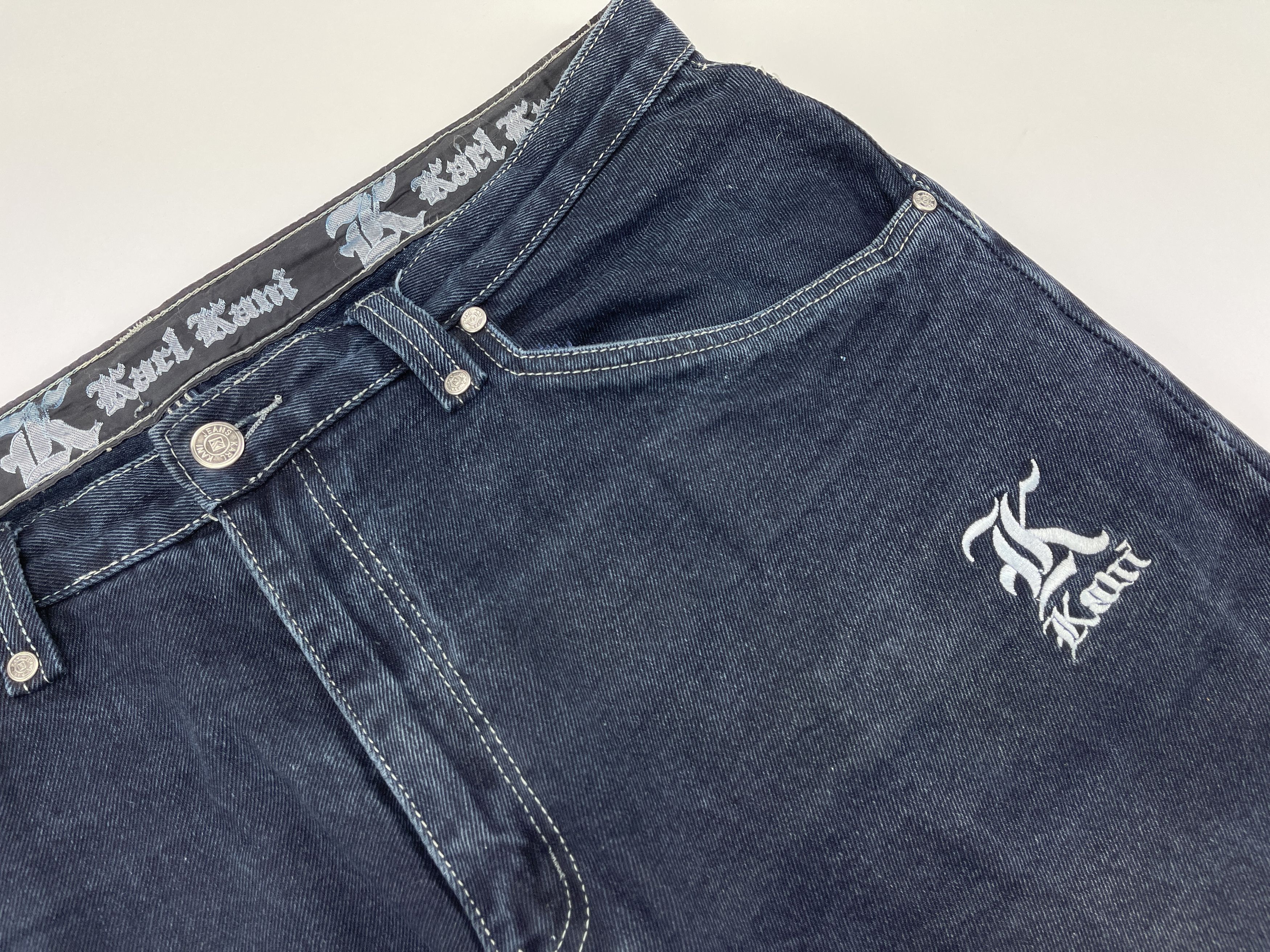 Karl Kani KARL KANI shorts, vintage hip hop baggy jeans, 90s size W 36 Size US 36 / EU 52 - 12 Thumbnail