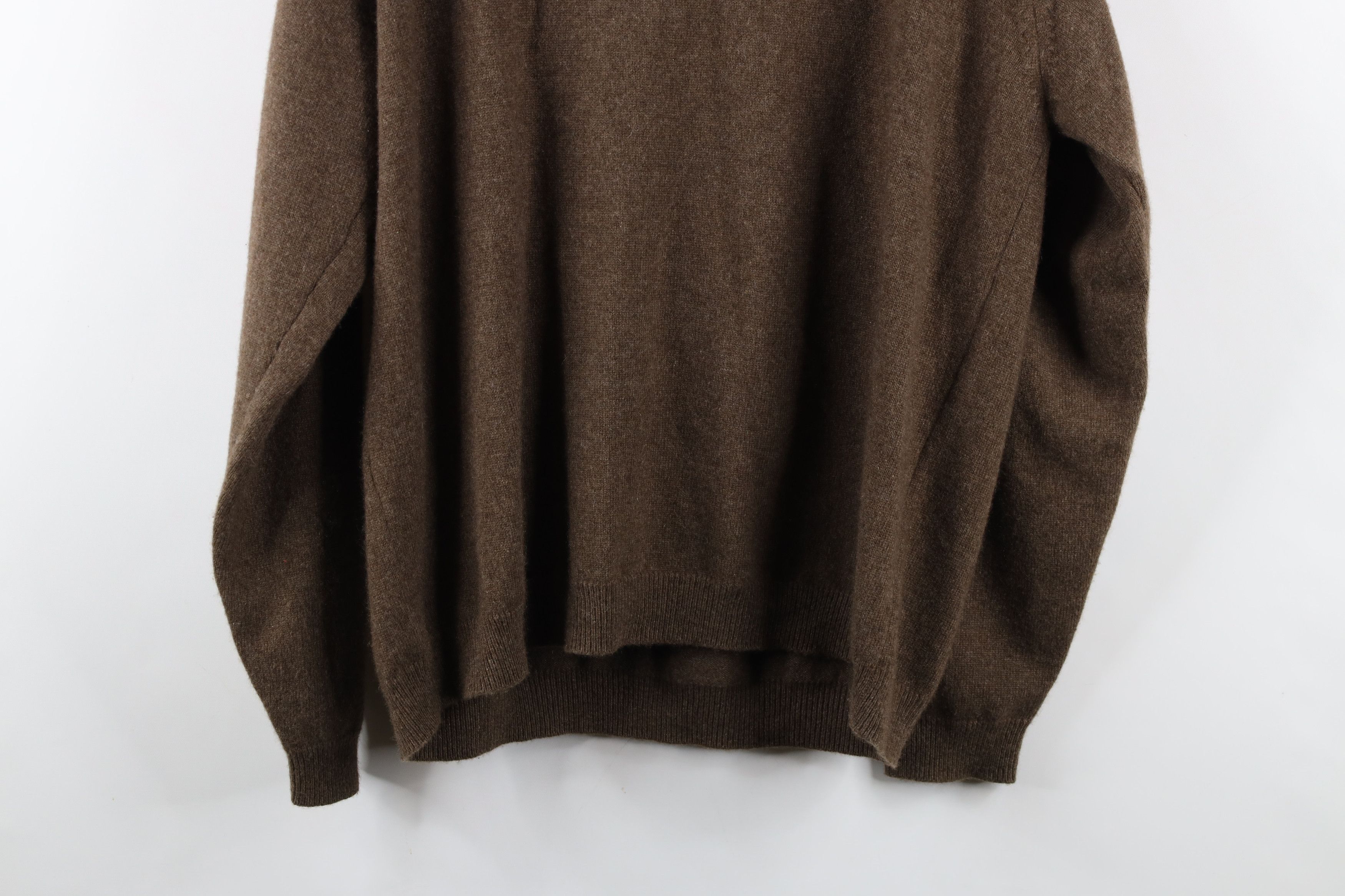 Vintage Vintage 90s Streetwear Cashmere Knit Crewneck Sweater Brown Size US L / EU 52-54 / 3 - 8 Thumbnail