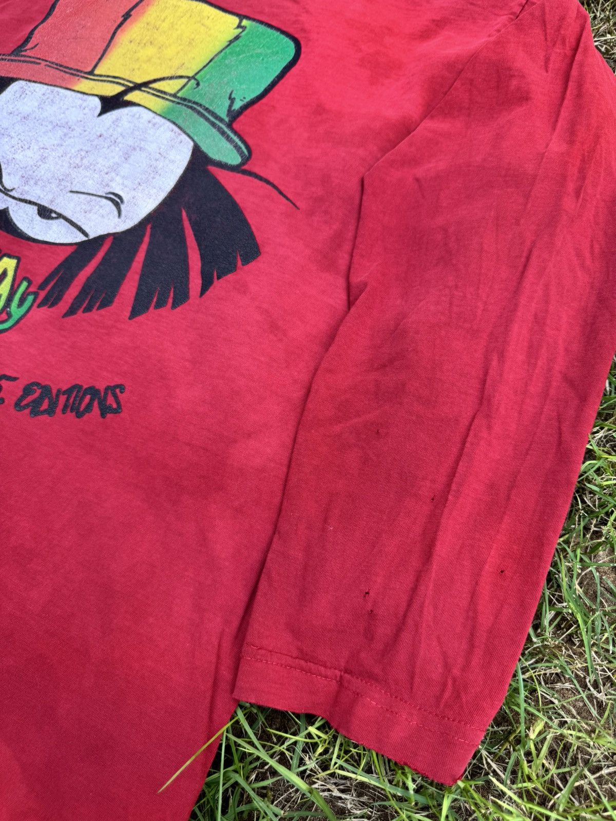 Vintage 90s Dready Smoke Weed Faded Long Sleeve Shirt Size US XL / EU 56 / 4 - 6 Thumbnail