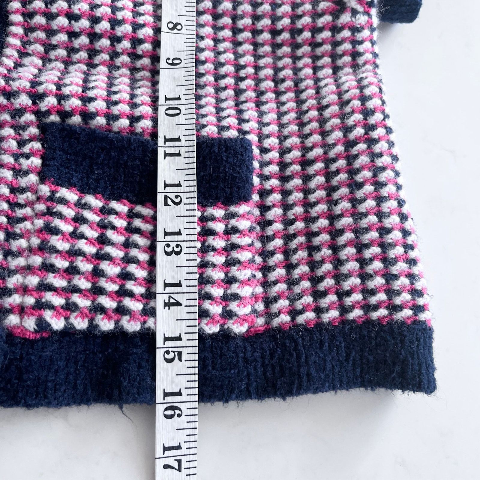Boden Boden Short Sleeve Cropped Wool Alpaca Geo Cardigan Sweater Size XS / US 0-2 / IT 36-38 - 6 Thumbnail