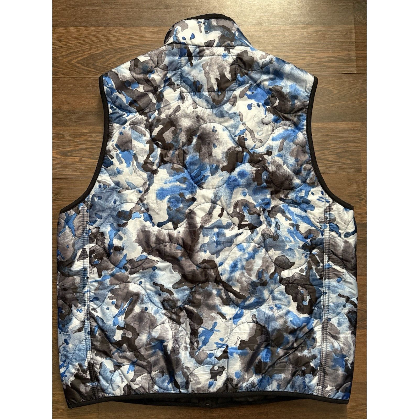 Coach Coach Quilted Men's Blue Camo Vest Size L Large Lightweight Size US L / EU 52-54 / 3 - 3 Thumbnail