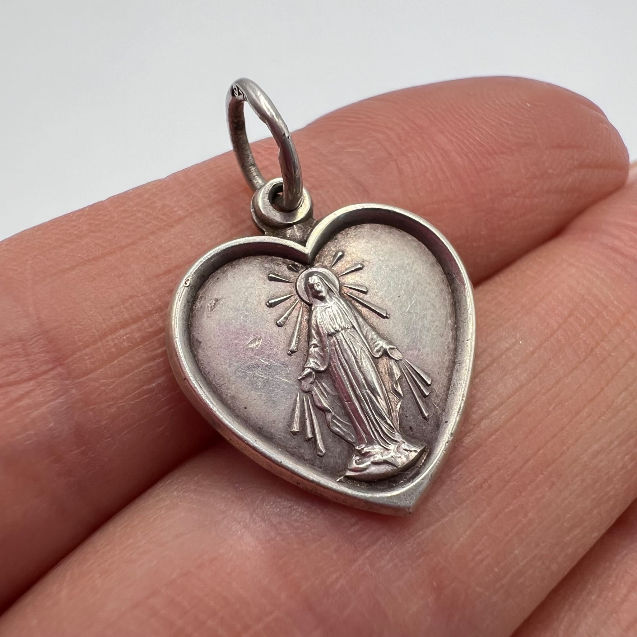 Vintage Vintage Sterling Silver 925 Pendant Religious Charm Size ONE SIZE - 3 Thumbnail