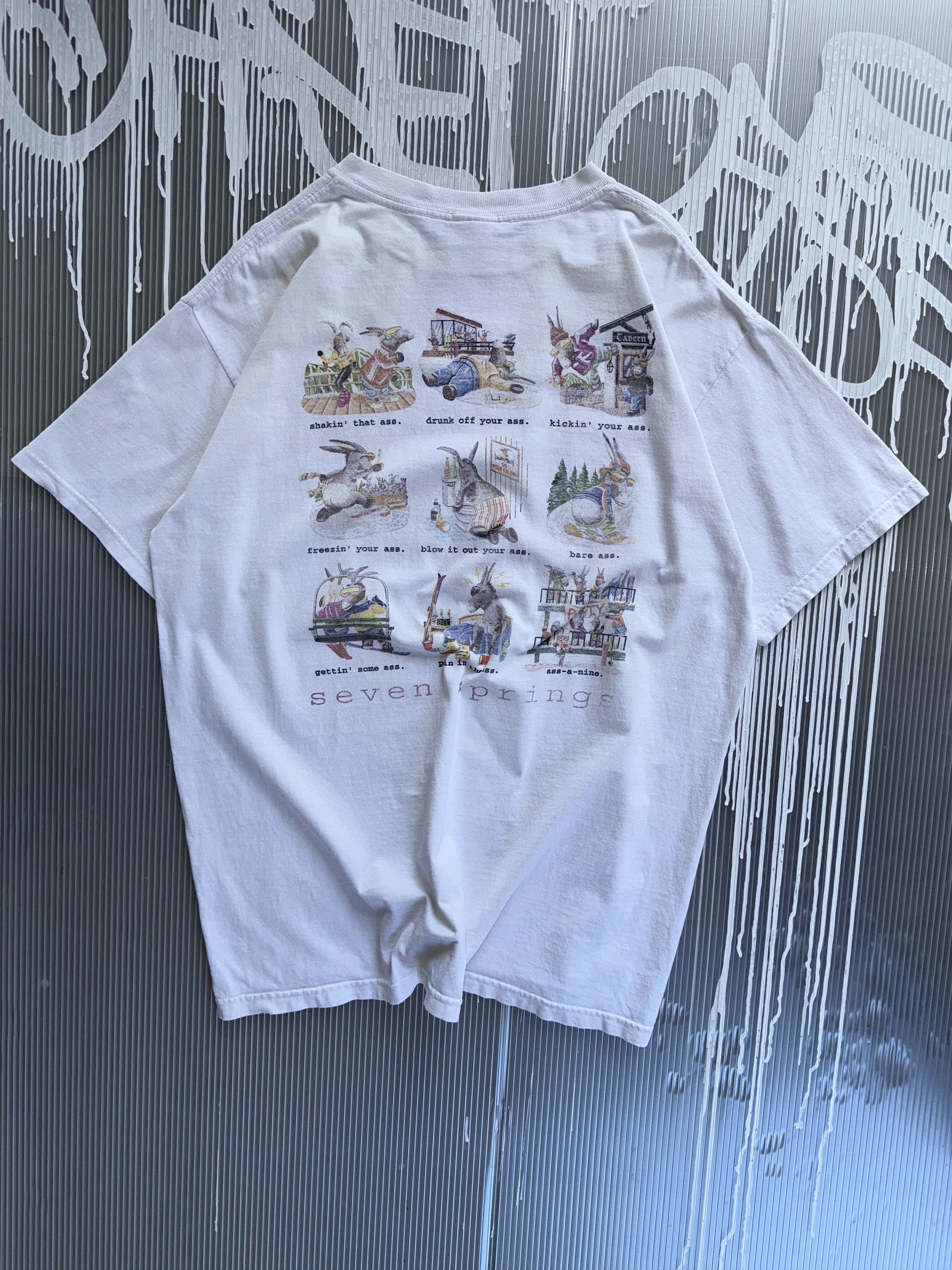 Vintage Seven Springs donkey vintage t-shirt - L Size US L / EU 52-54 / 3 - 1 Thumbnail