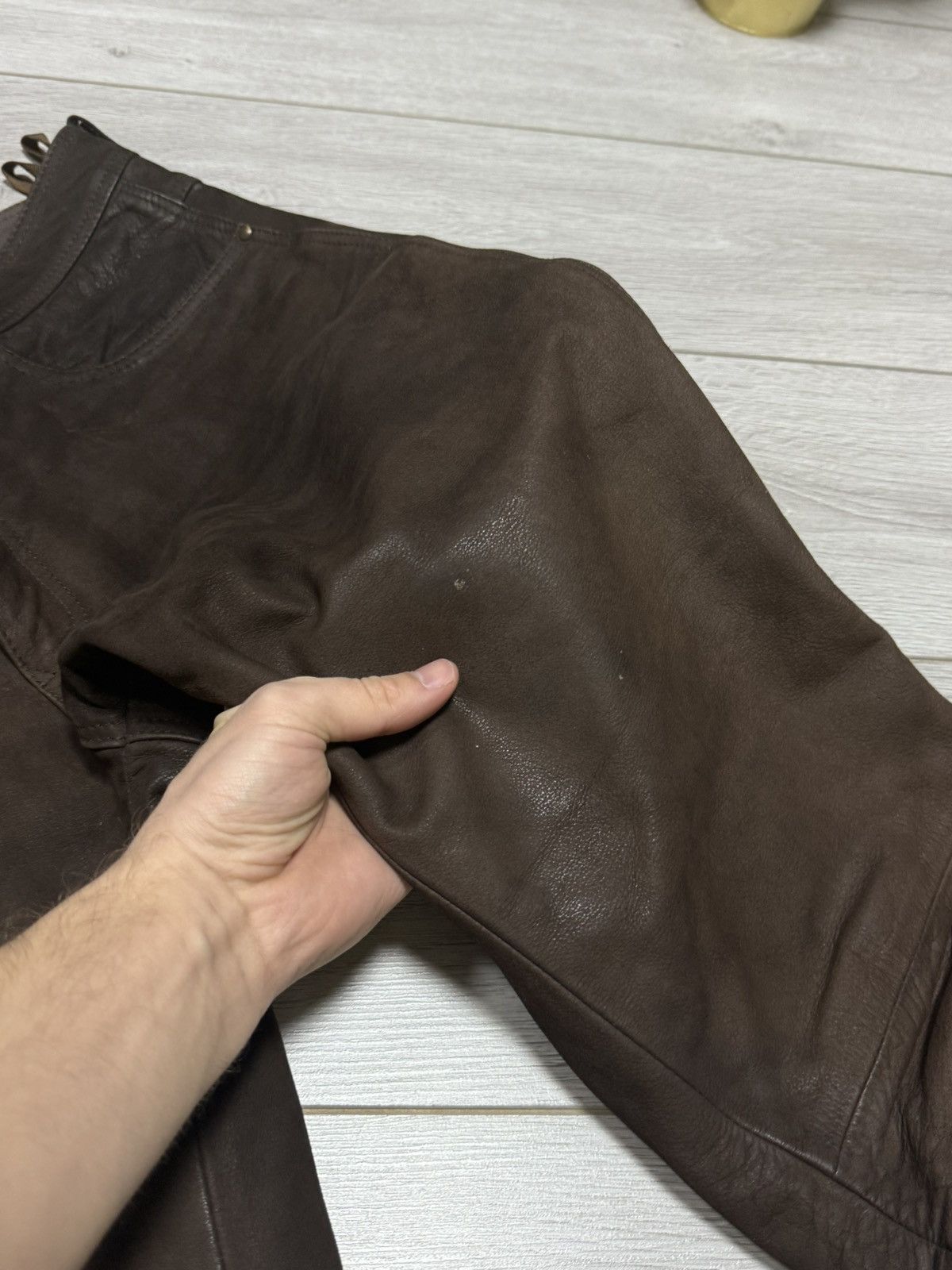 Leather Highway 1 Leather Moto Biker Pants vintage Size US 32 / EU 48 - 8 Thumbnail
