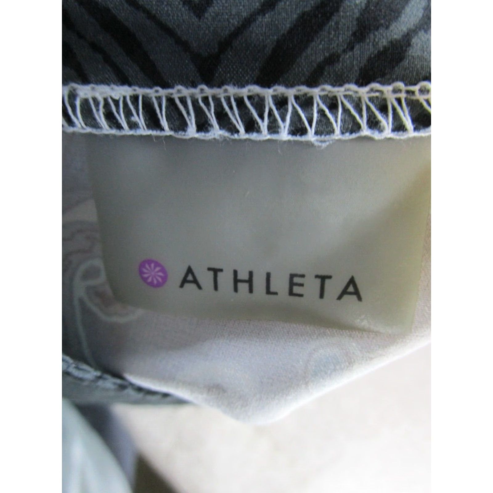 Athleta Athleta Dress Womens 2 Gray Halter Sundress A-Line Blouson Fit & Flare Zip Party/Cocktail Travel Casual Paisley Sleeveless Short Size XS / US 0-2 / IT 36-38 - 3 Thumbnail