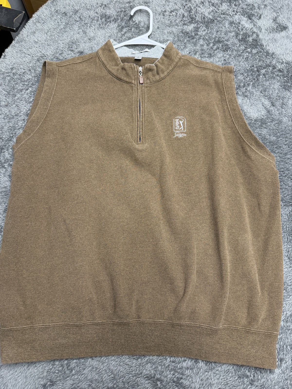 Peter Millar Peter Millar TPC Sawgrass Brown 1/4 Zip Pullover Vest XL Size US XL / EU 56 / 4 - 2 Thumbnail