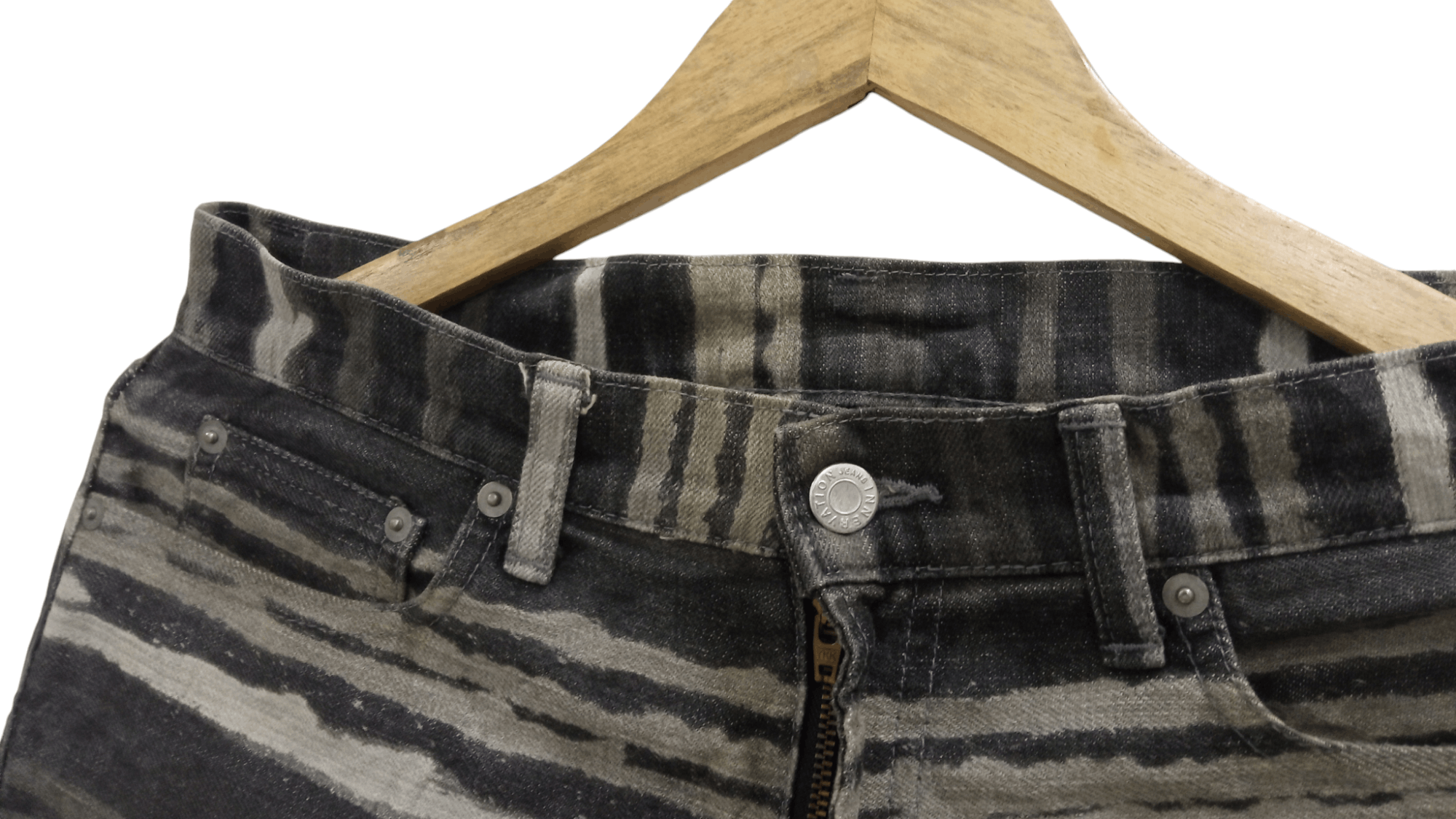 Japanese Brand × Vintage 🔥🔥Innervation Striped Pants Denim Size US 32 / EU 48 - 13 Thumbnail
