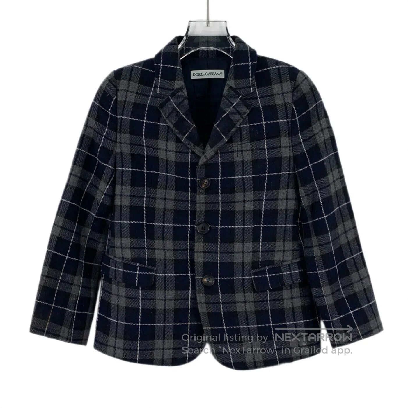 Dolce & Gabbana Dolce Gabbana Contrast color check lapel single-breasted l Size US S / EU 44-46 / 1 - 1 Thumbnail
