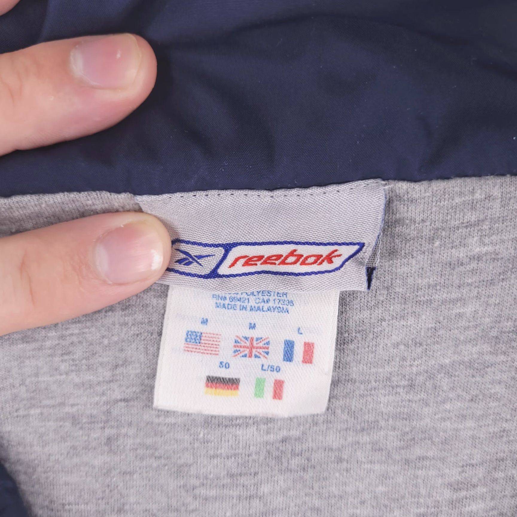 Reebok VINTAGE Reebok Jacket Mens M Blue Relaxed Windbreaker 90s Zip Size US M / EU 48-50 / 2 - 3 Thumbnail